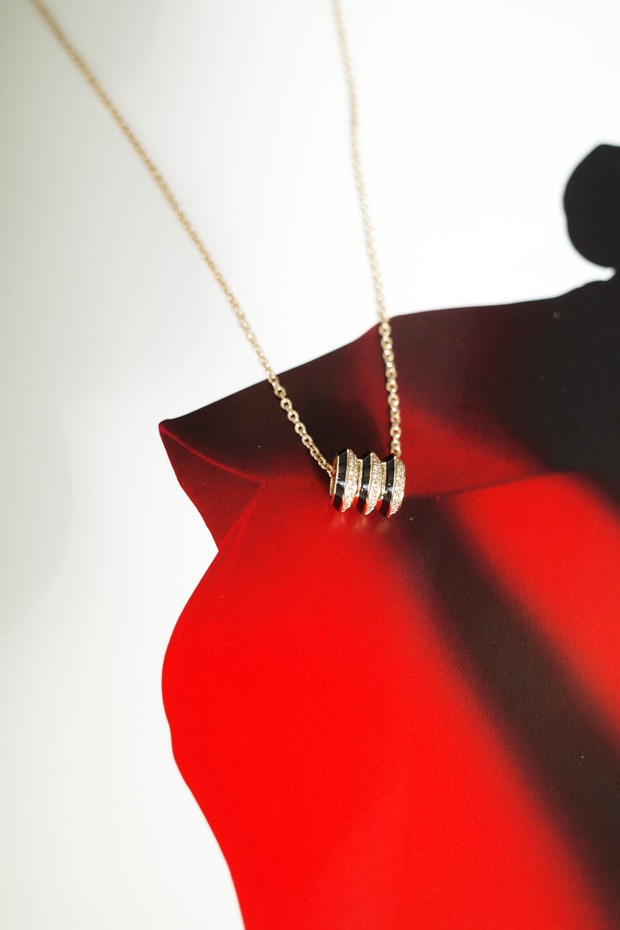 Borsh Triplet Jet Black Pendant
