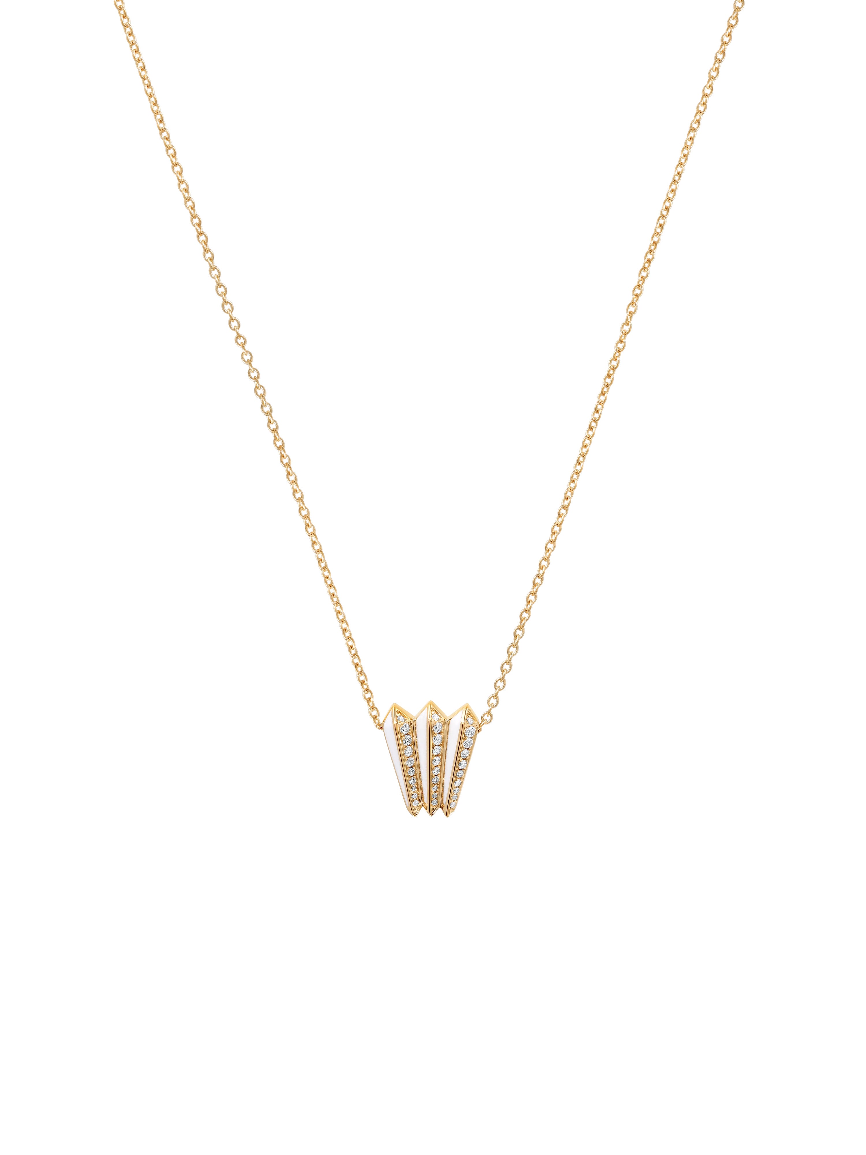 Borsh Accordion Bone White Pendant