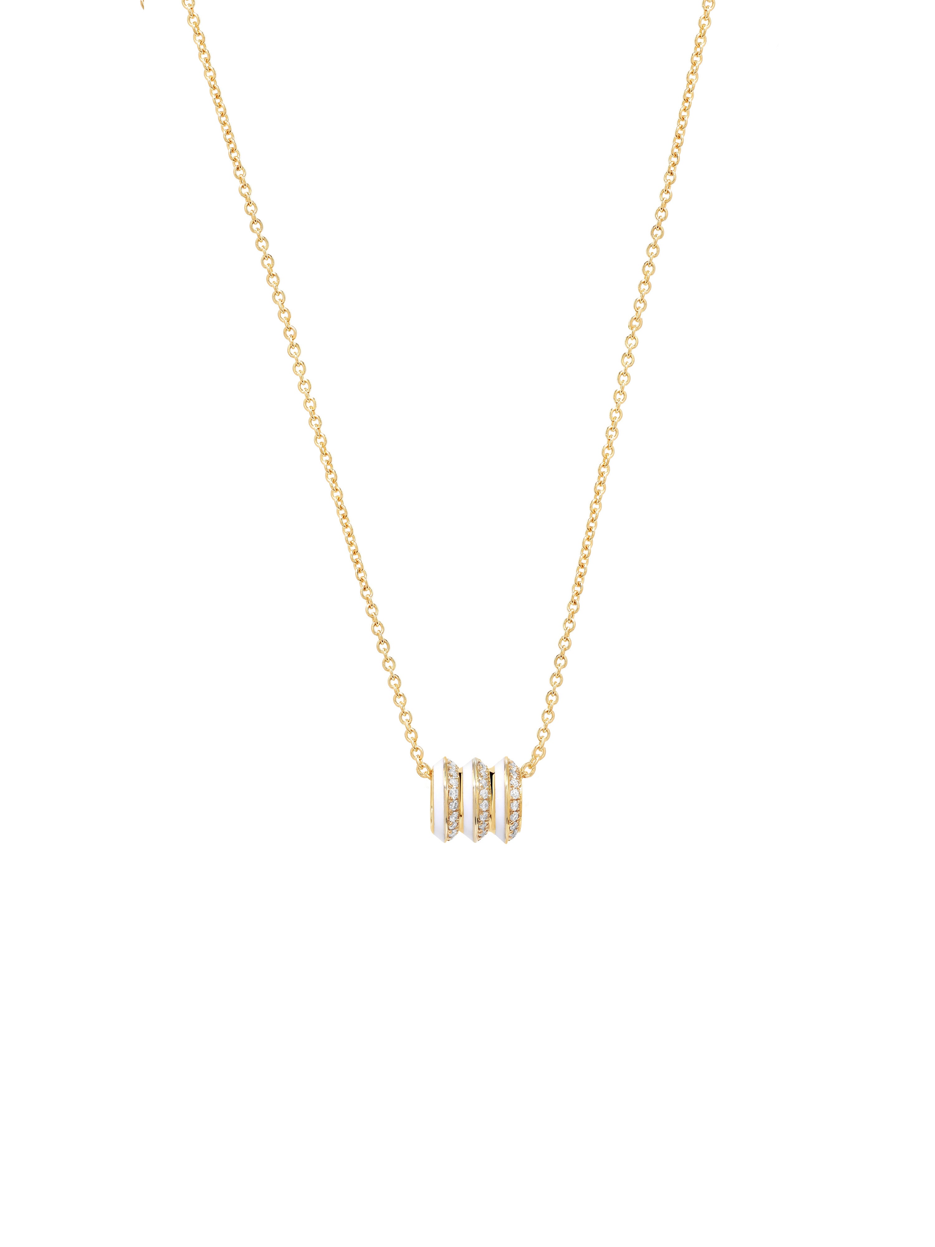 Borsh Triplet Bone White Pendant