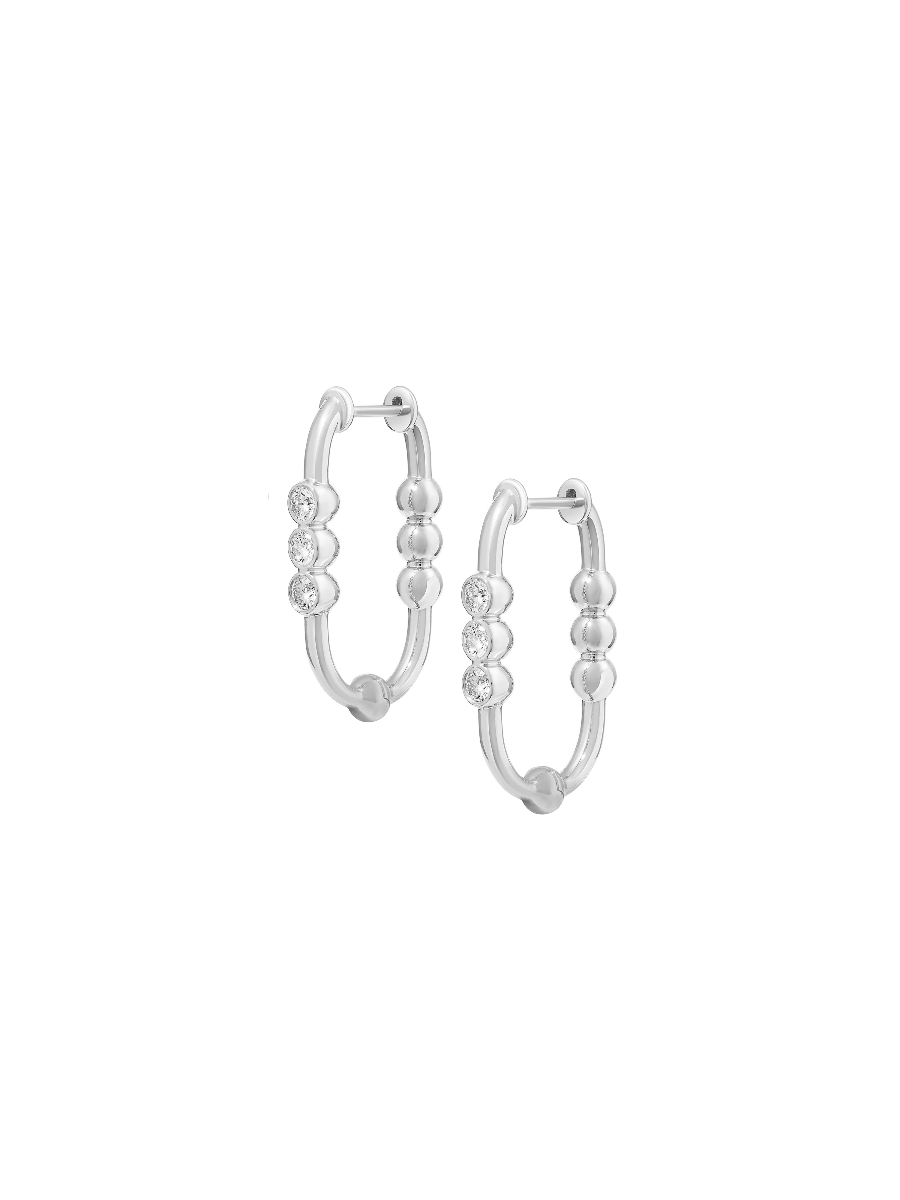 Markeli Hoop Diamond Earrings