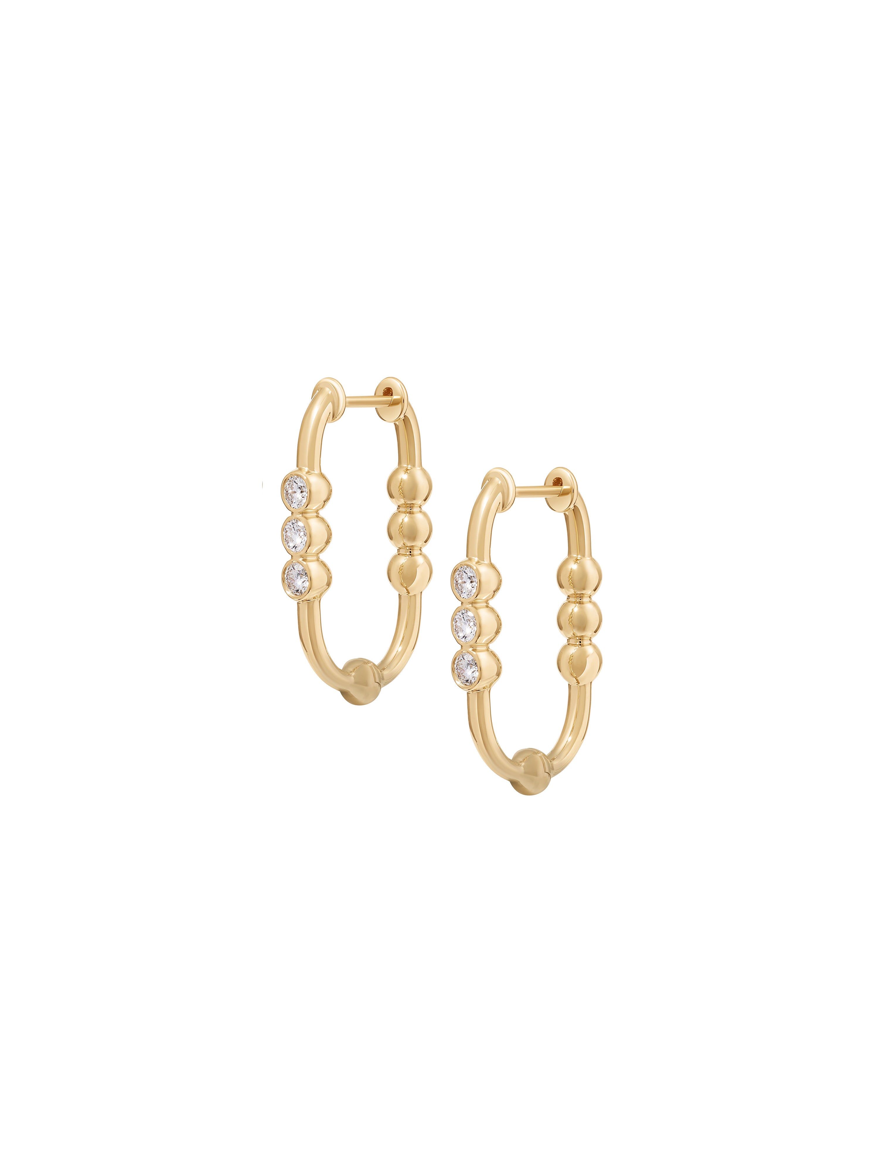 Markeli Hoop Diamond Earrings