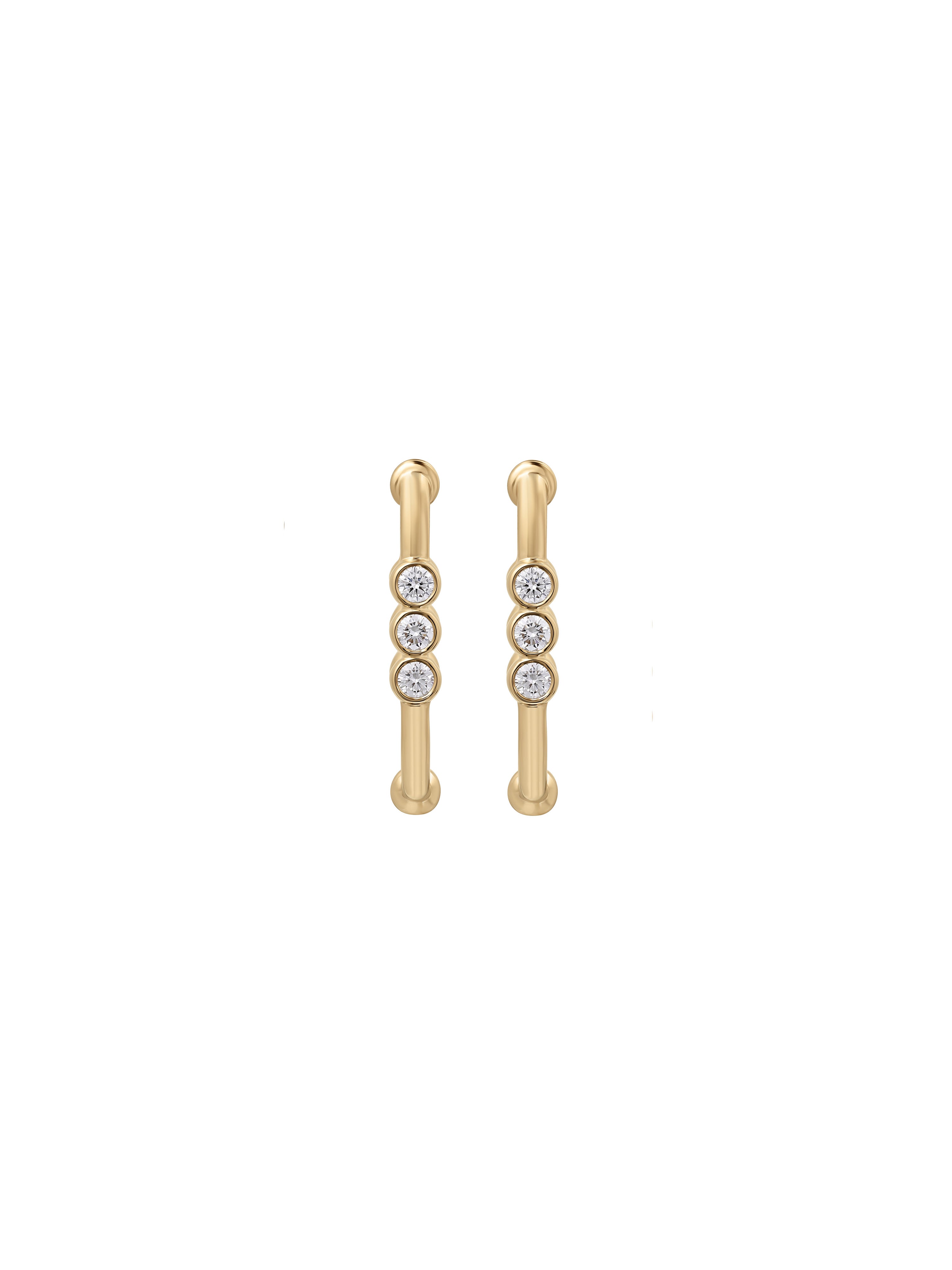 Markeli Hoop Diamond Earrings
