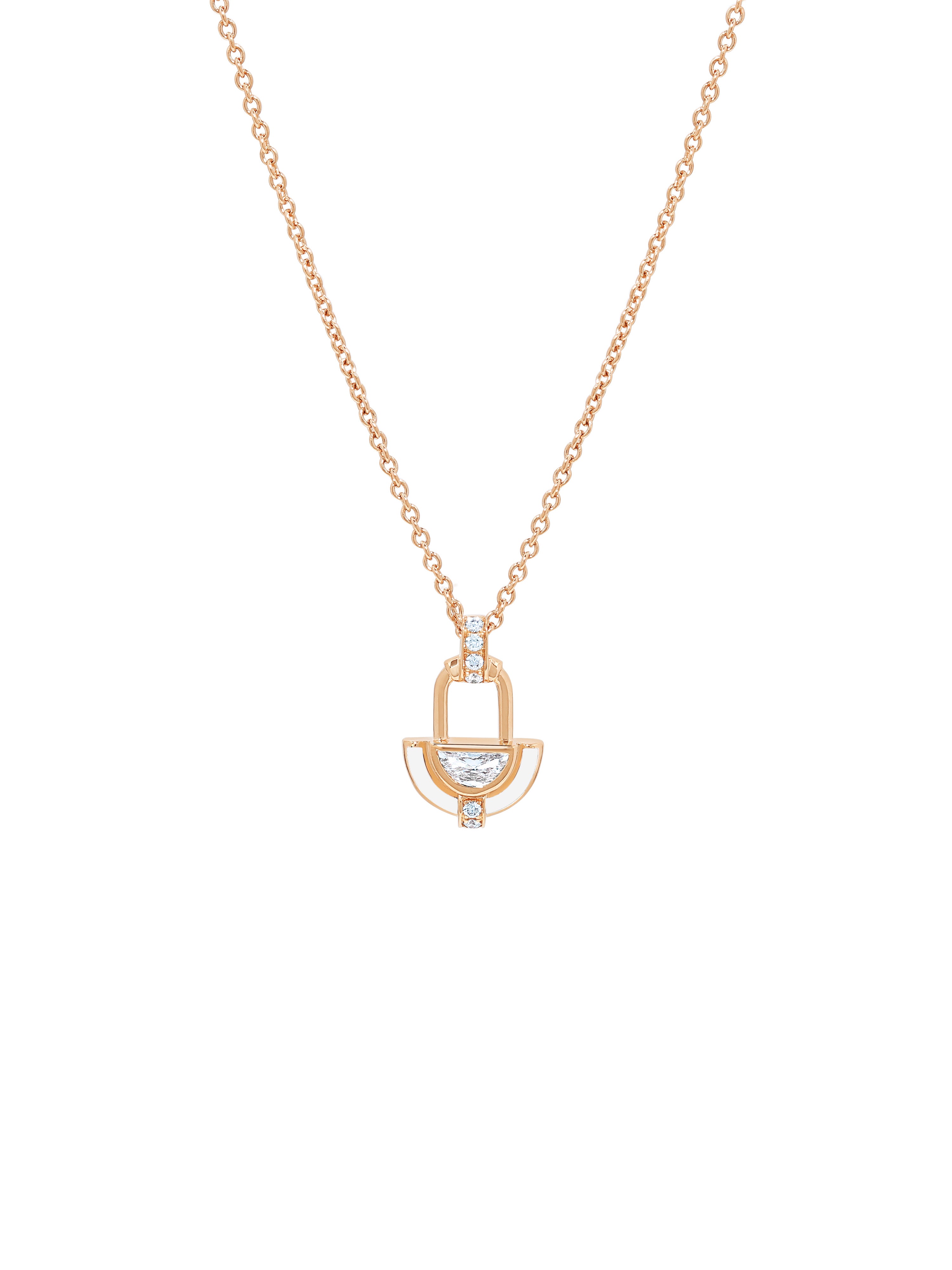 Sophia Diamond Bone White Pendant