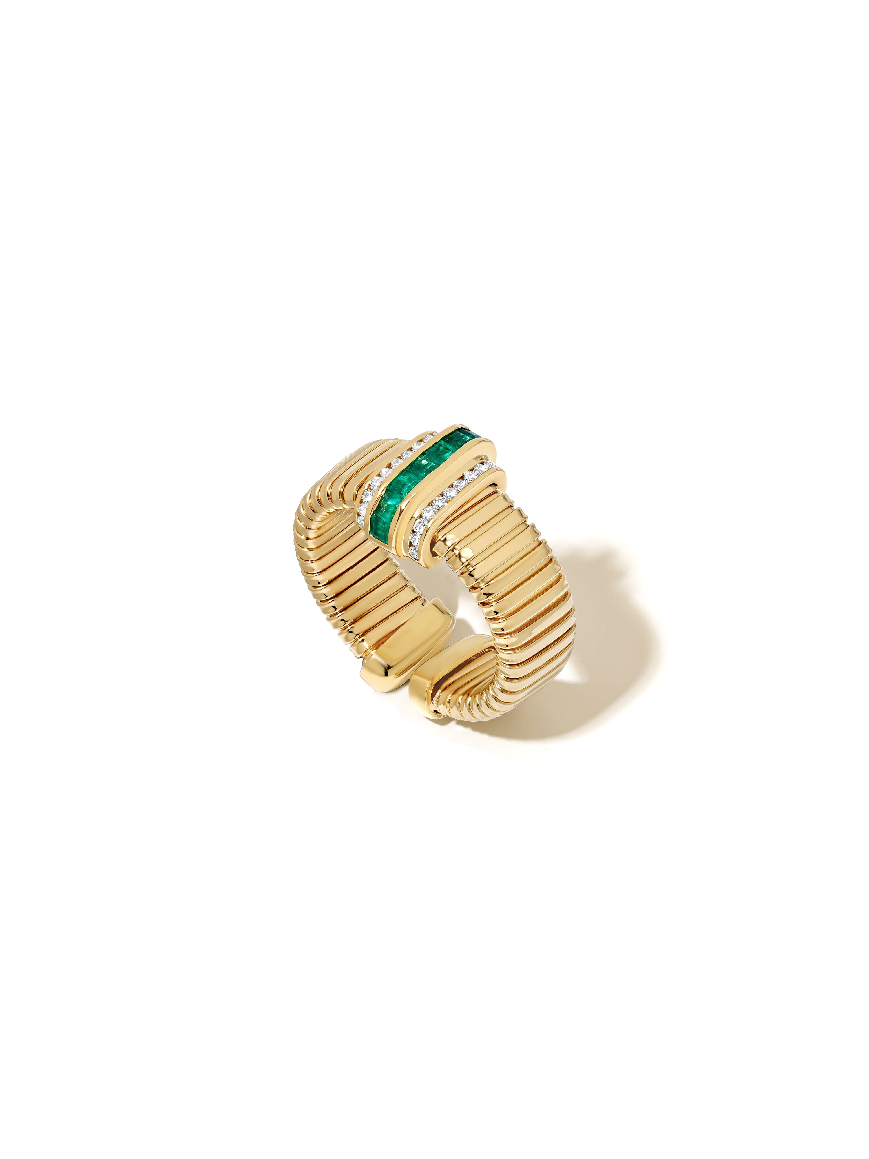 Raisina Emerald Tubogas Ring