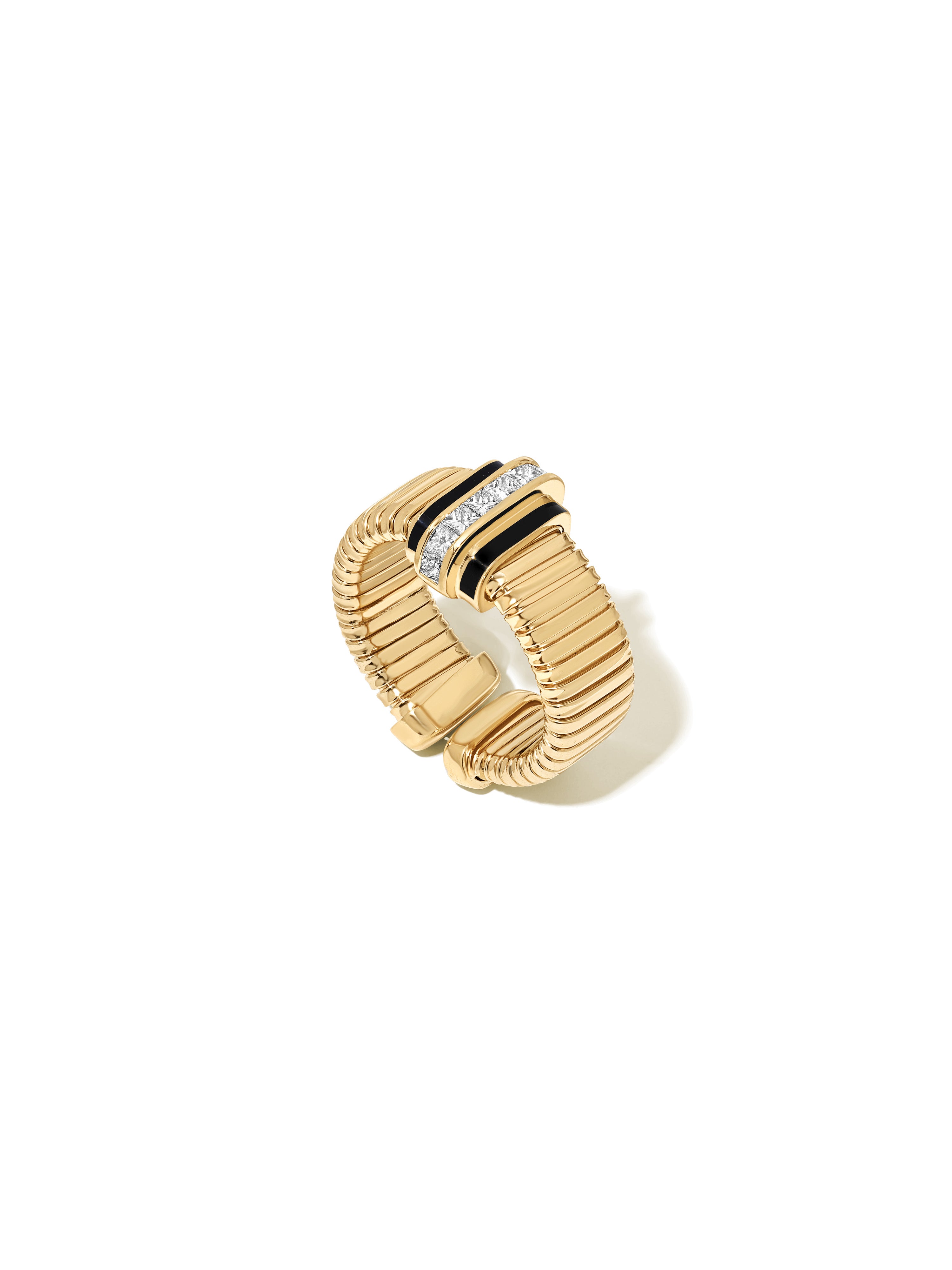 Raisina Jet Black Tubogas Ring