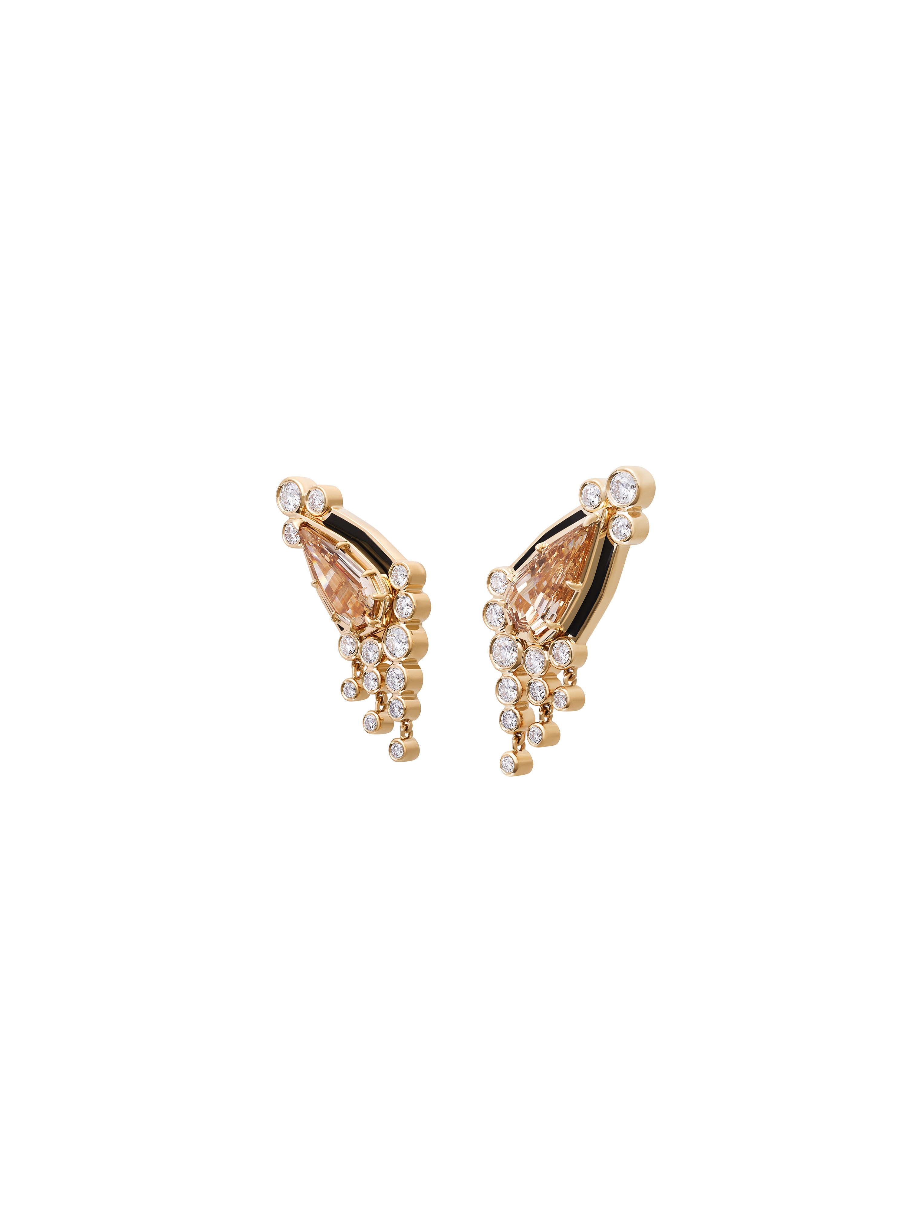 Sanssouci Bloom Honey Diamond Earrings