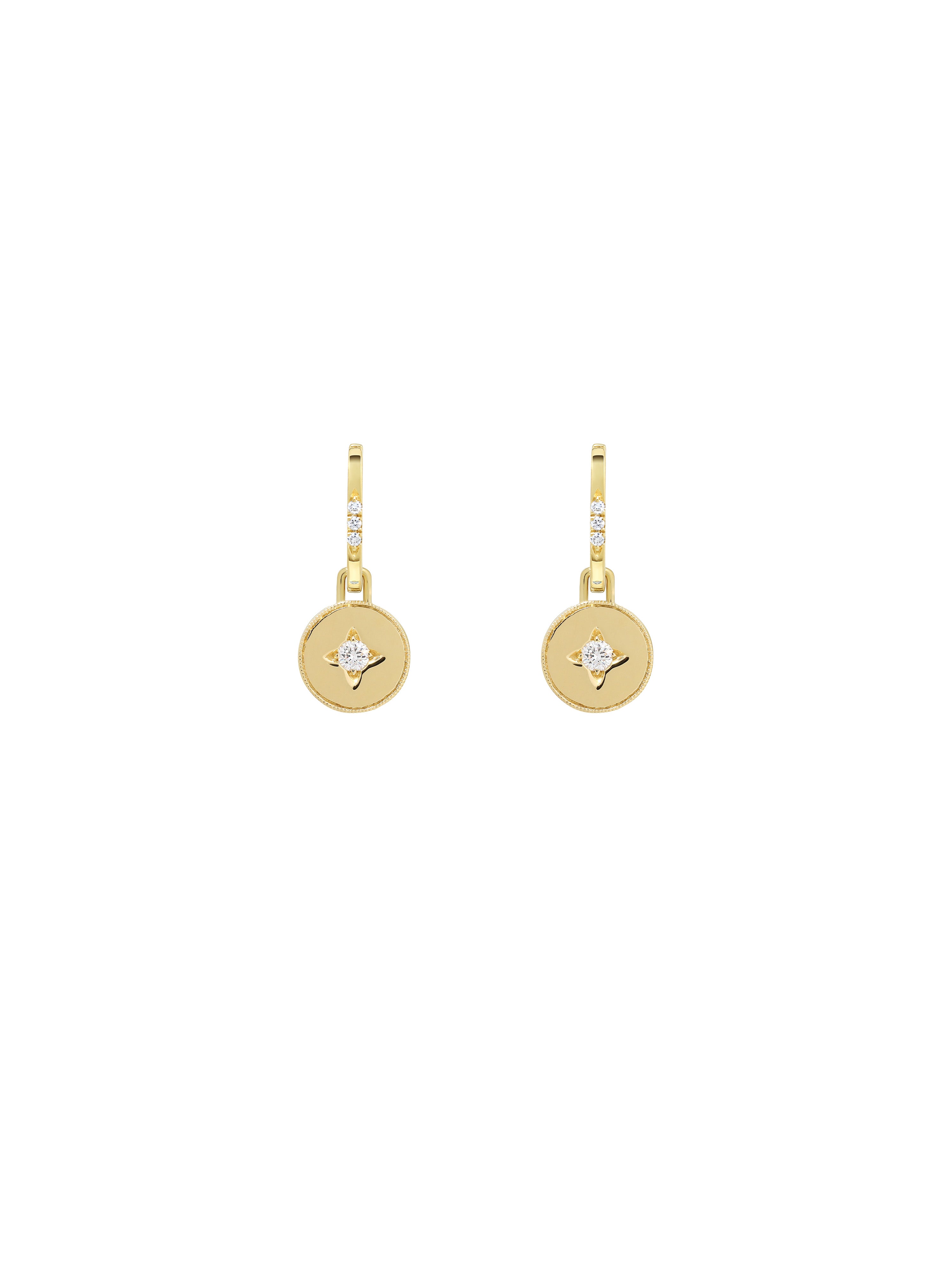 Drew Warisan Minor Diamond Pendant Drop Earrings