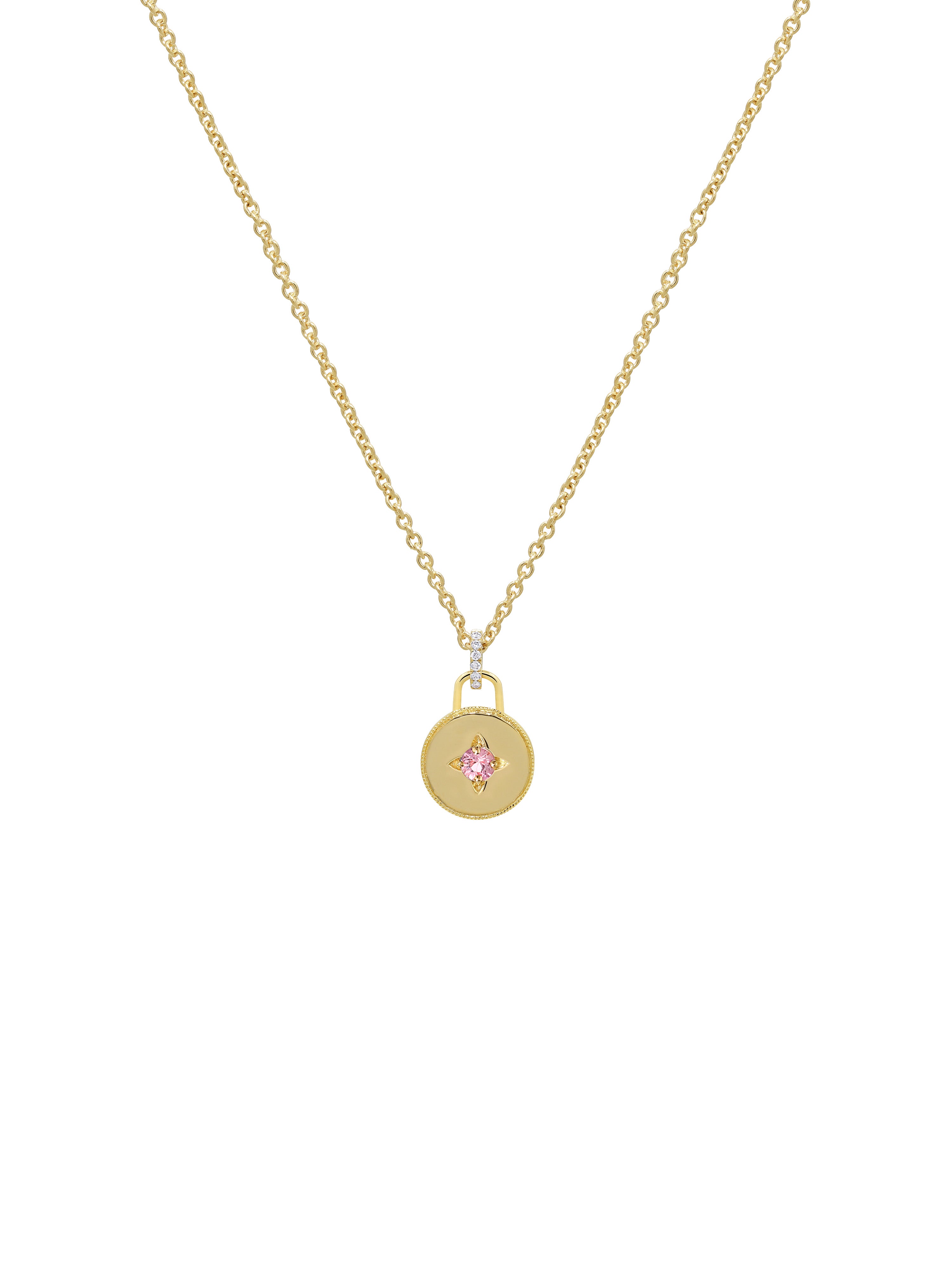 Drew Warisan Minor Pink Sapphire Pendant
