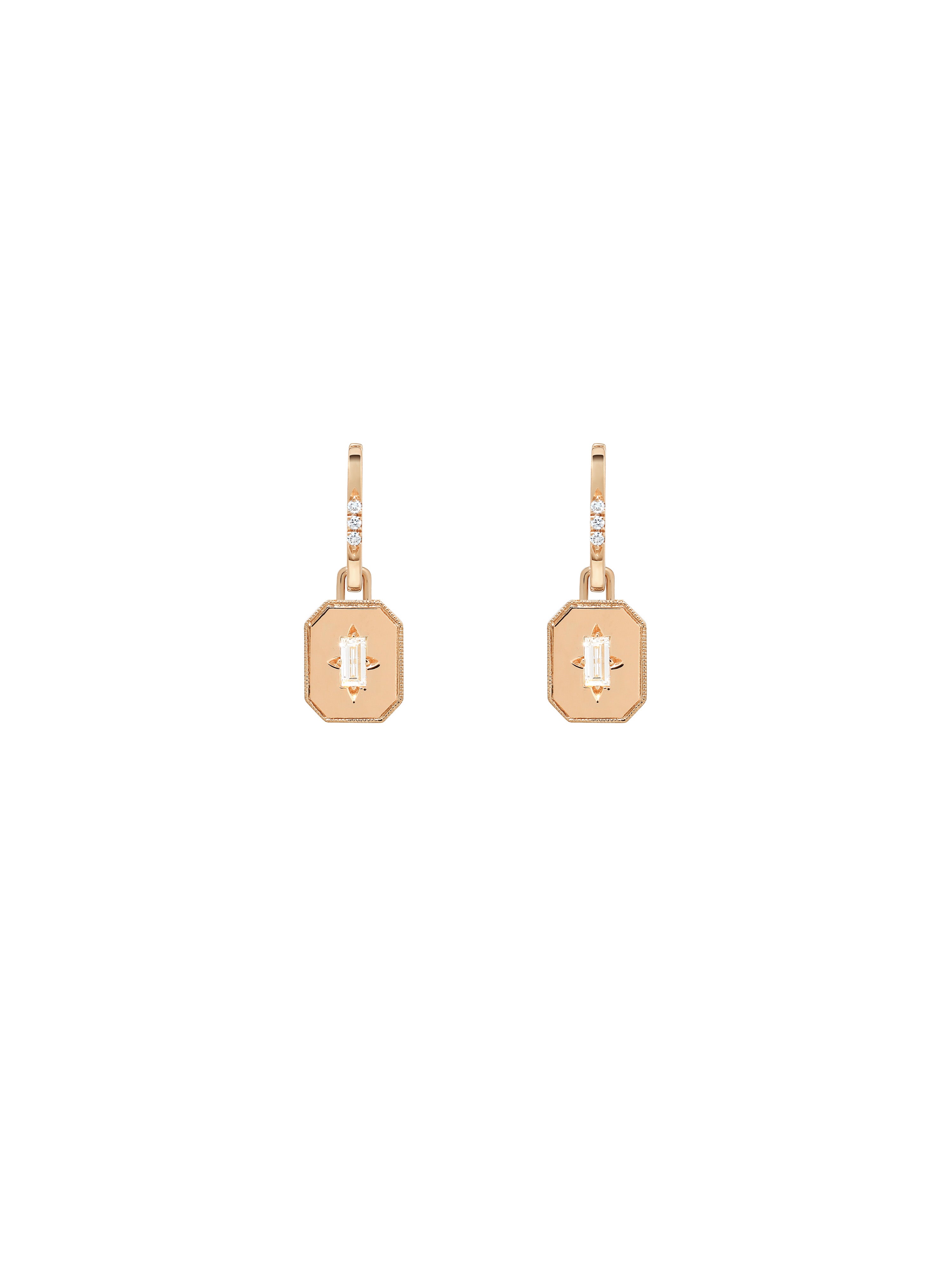 Spade Warisan Minor Diamond Pendant Drop Earrings