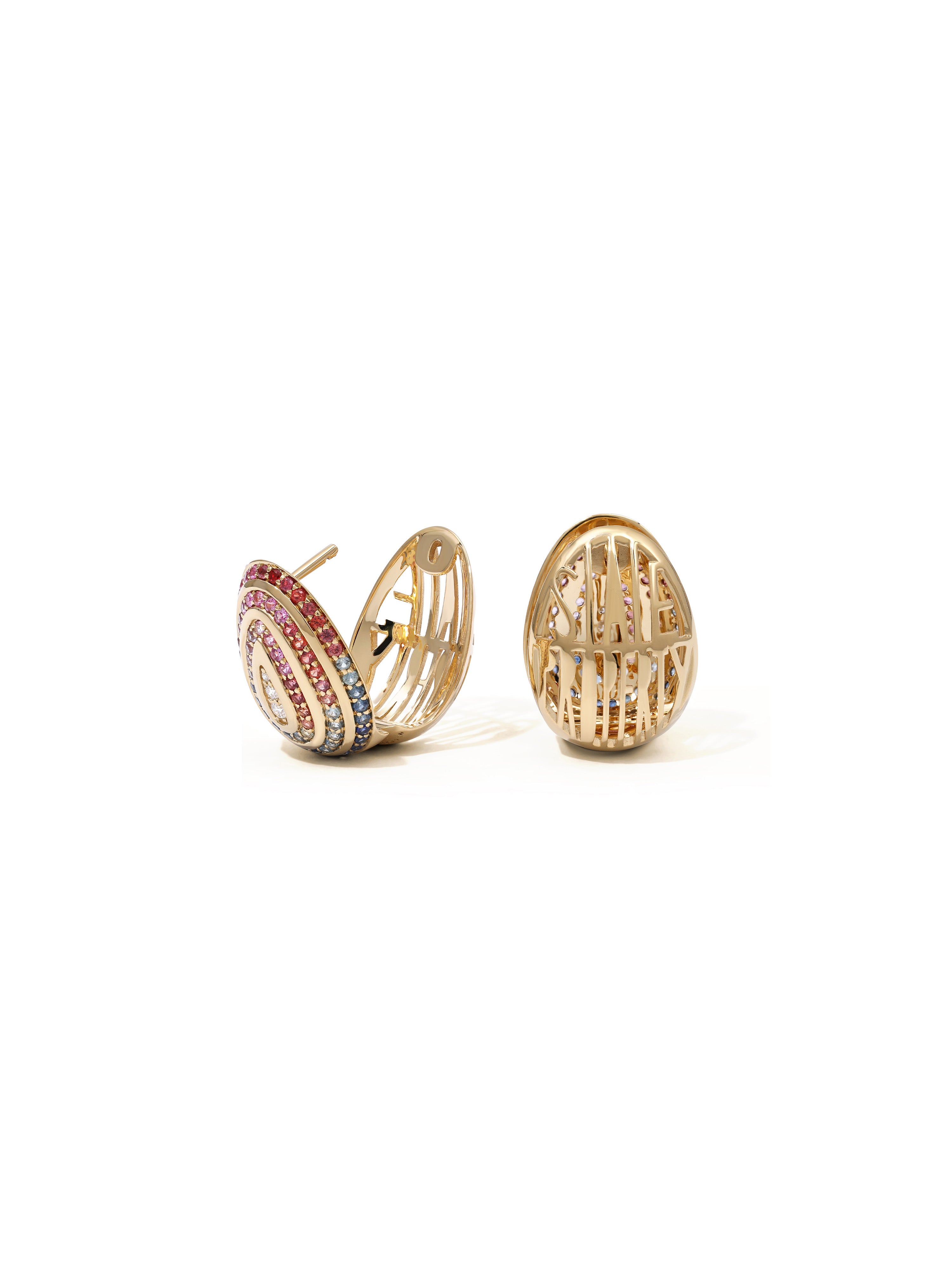 Cosmic Egg Confetti Orbit Earrings