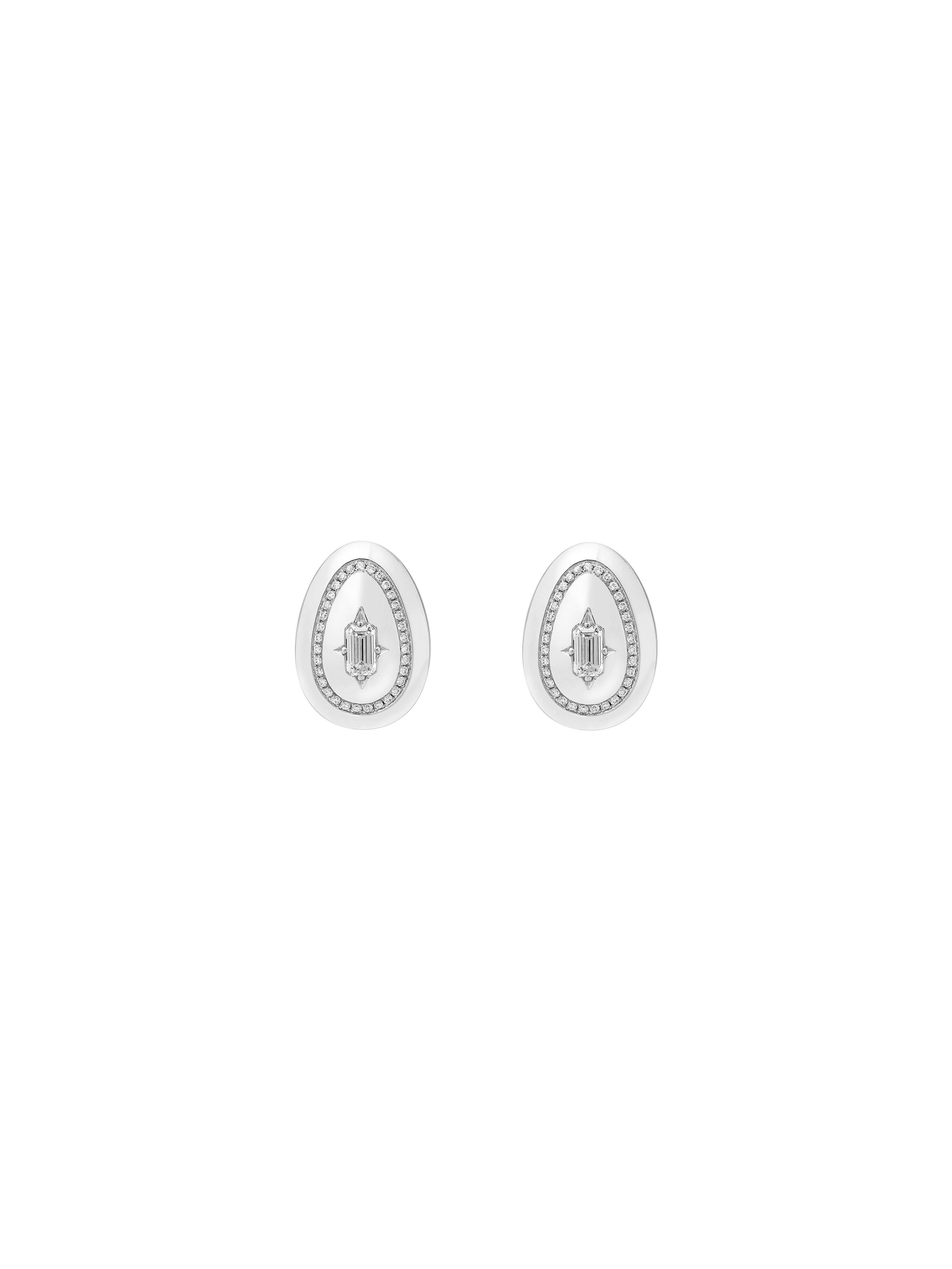 Cosmic Egg Diamond Earrings