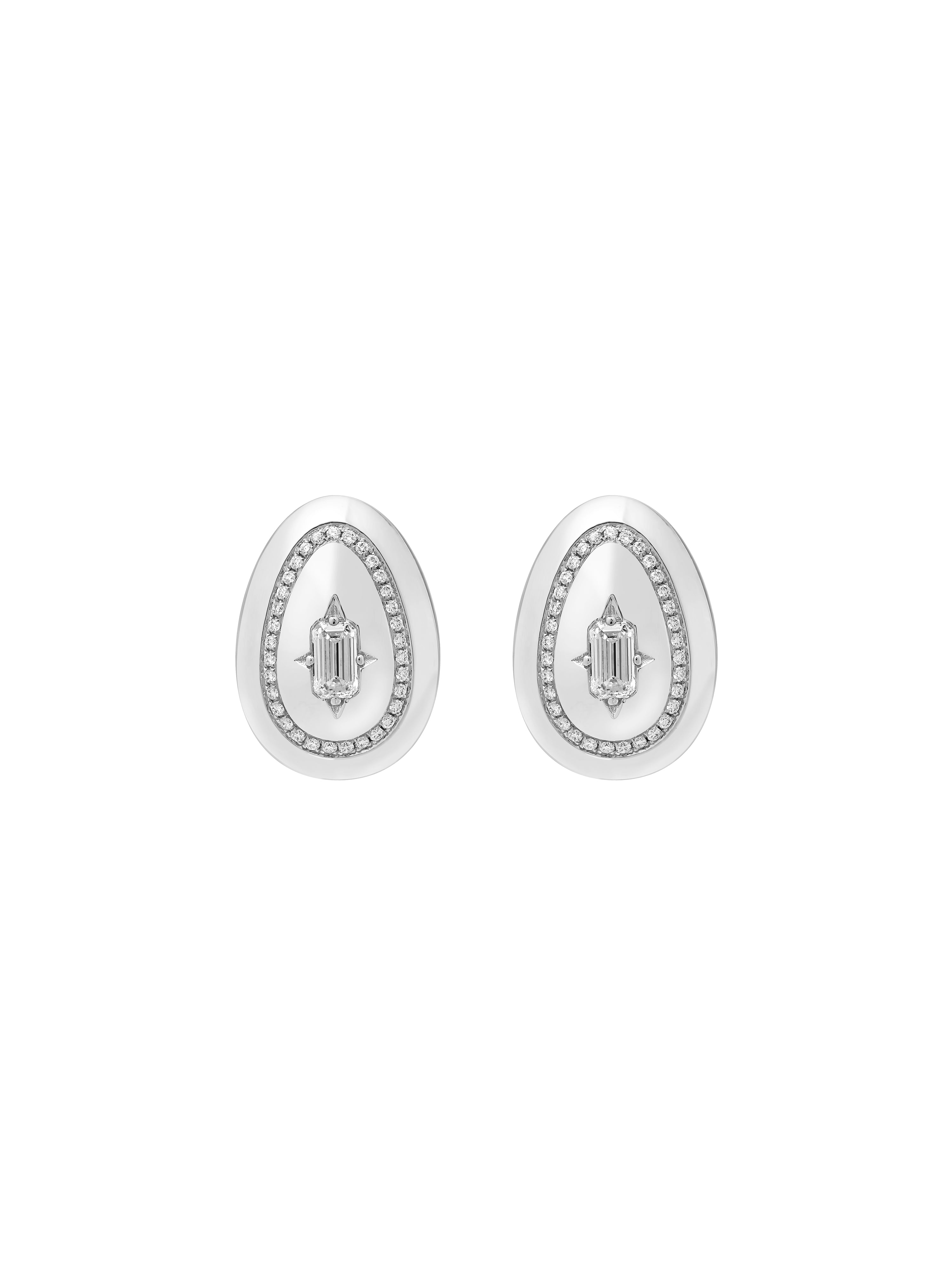 Cosmic Egg Diamond Earrings