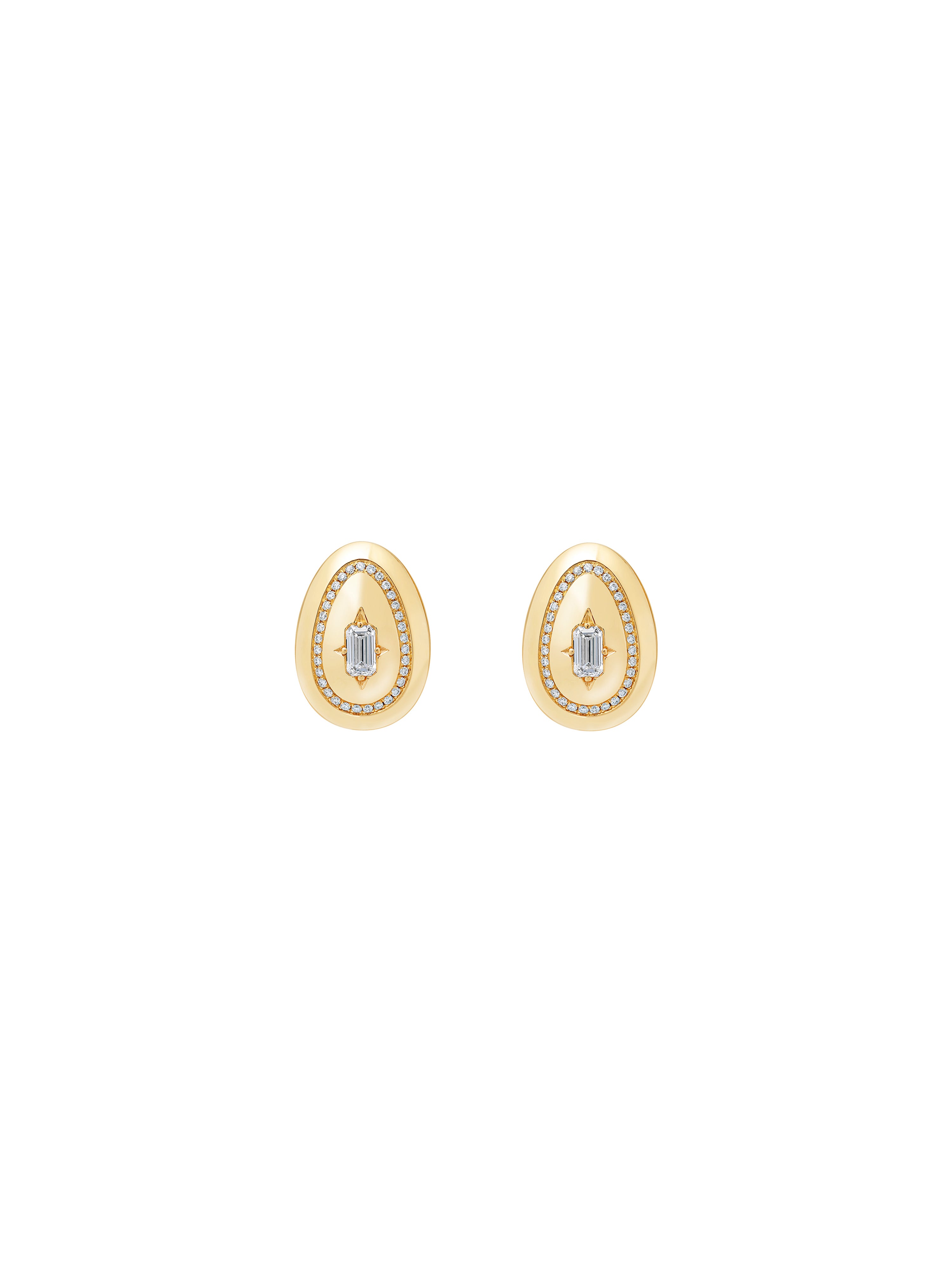 Cosmic Egg Diamond Earrings