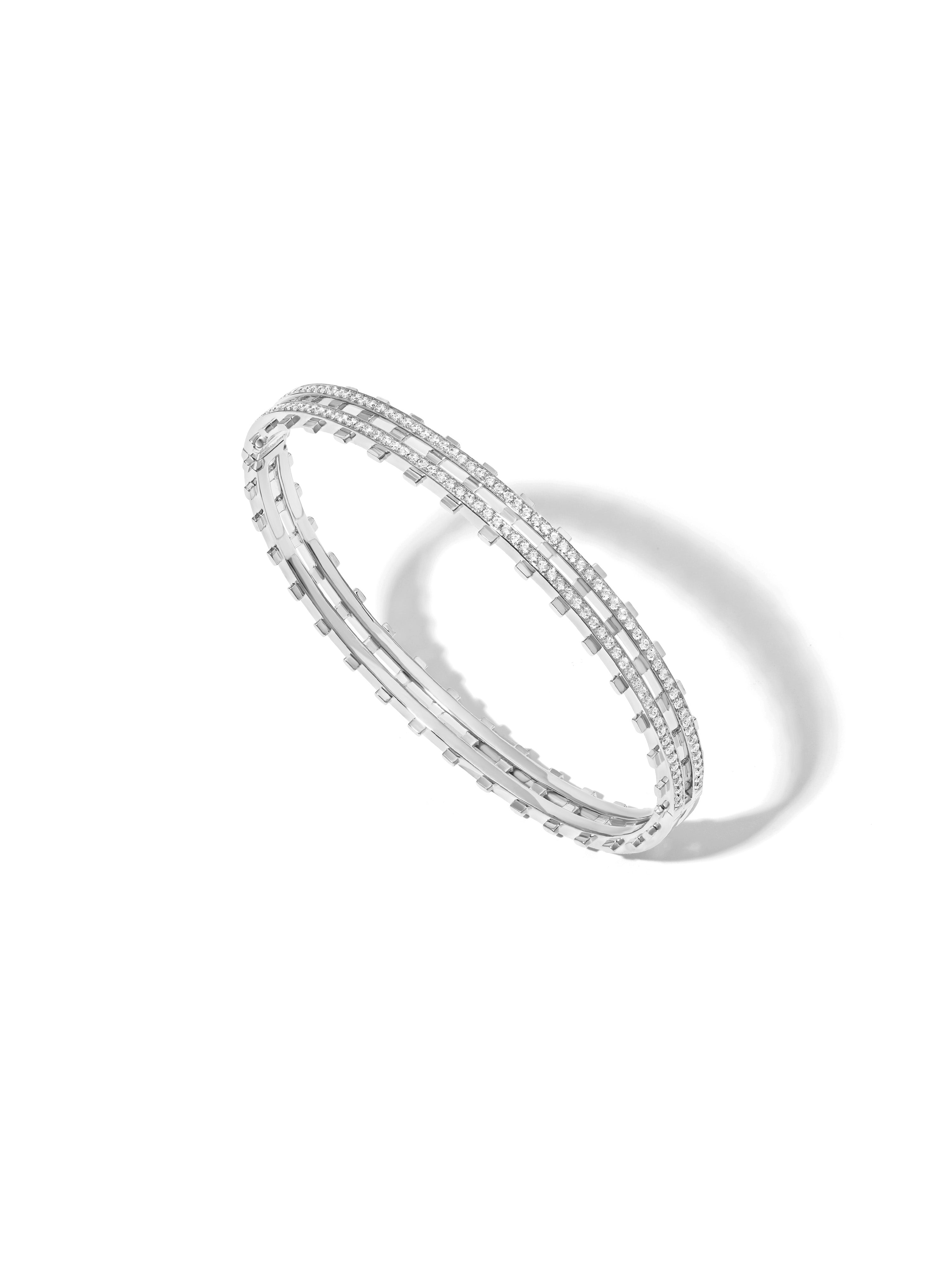 Railroad Pavé Bangle
