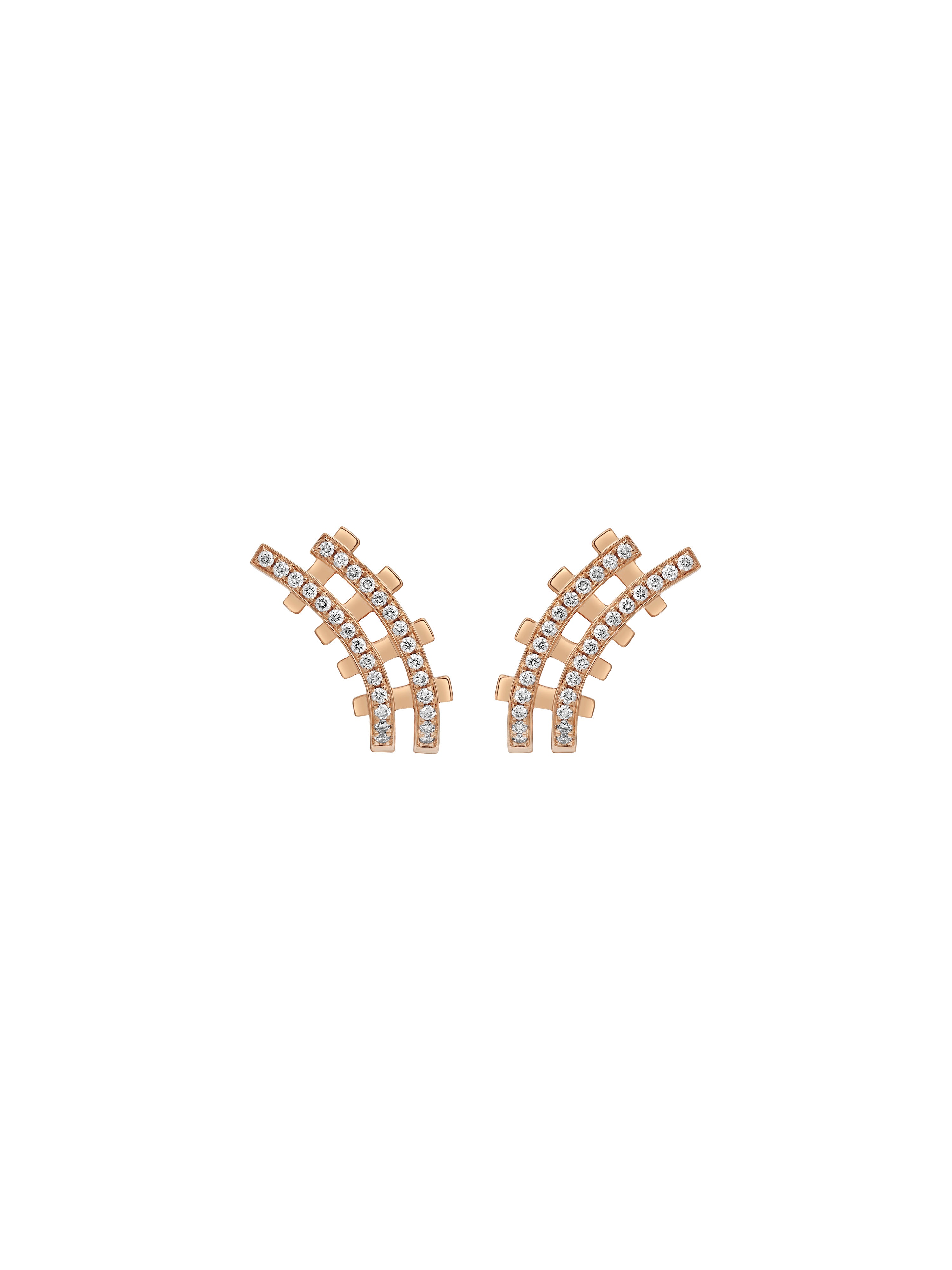 Railroad Pavé Minor Earrings