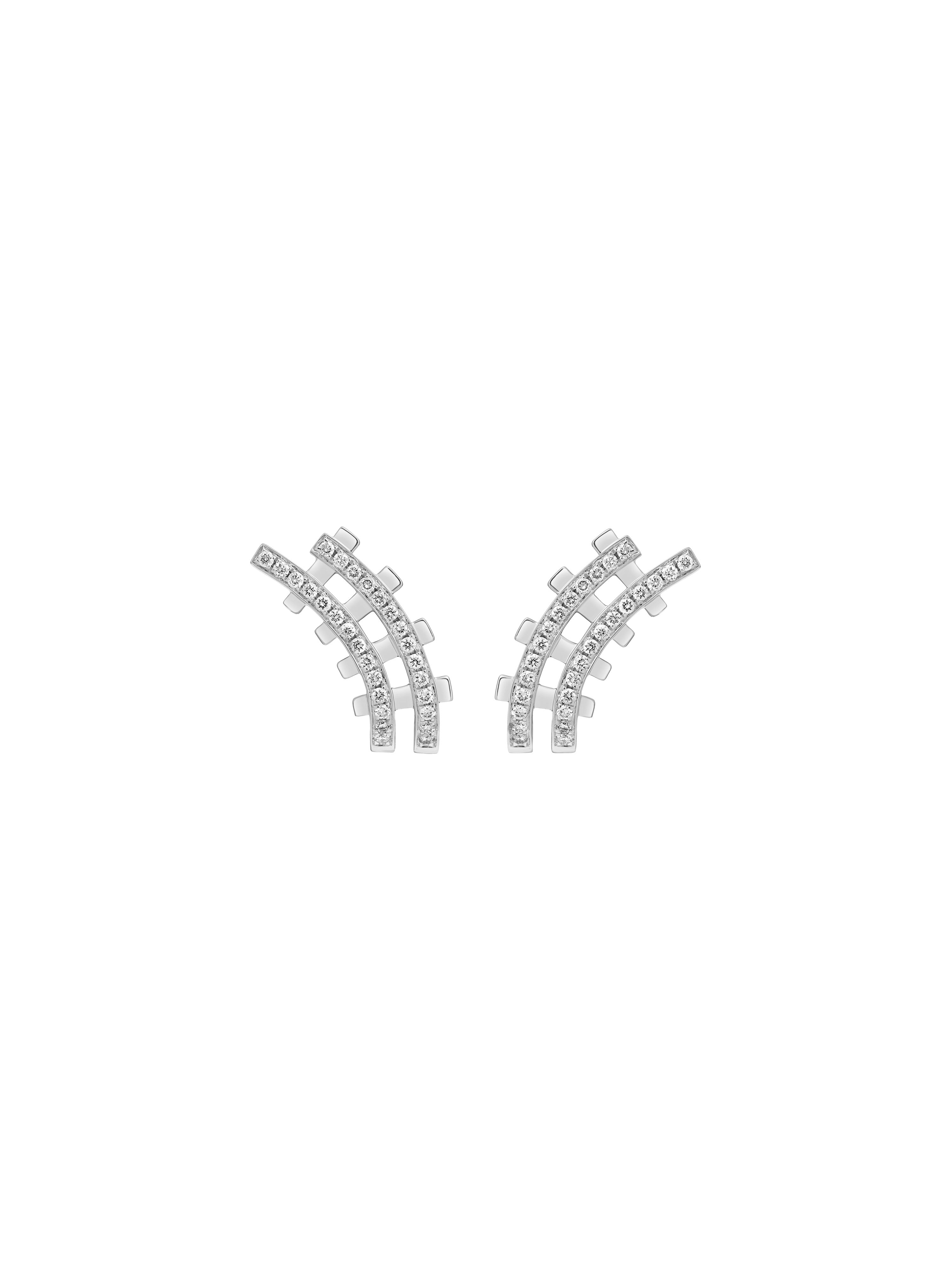 Railroad Pavé Minor Earrings