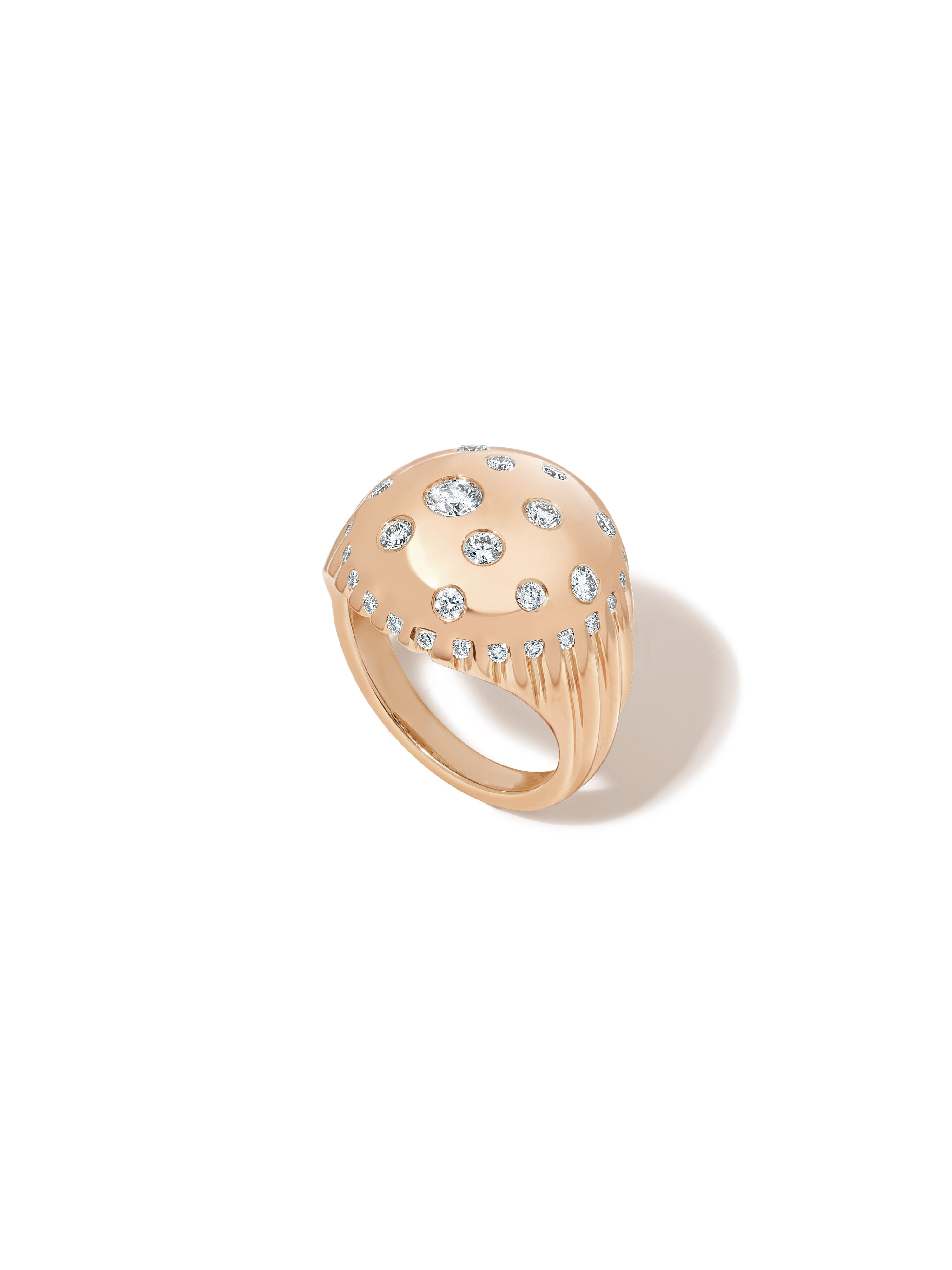 Toadstool Diamond Bombé Ring