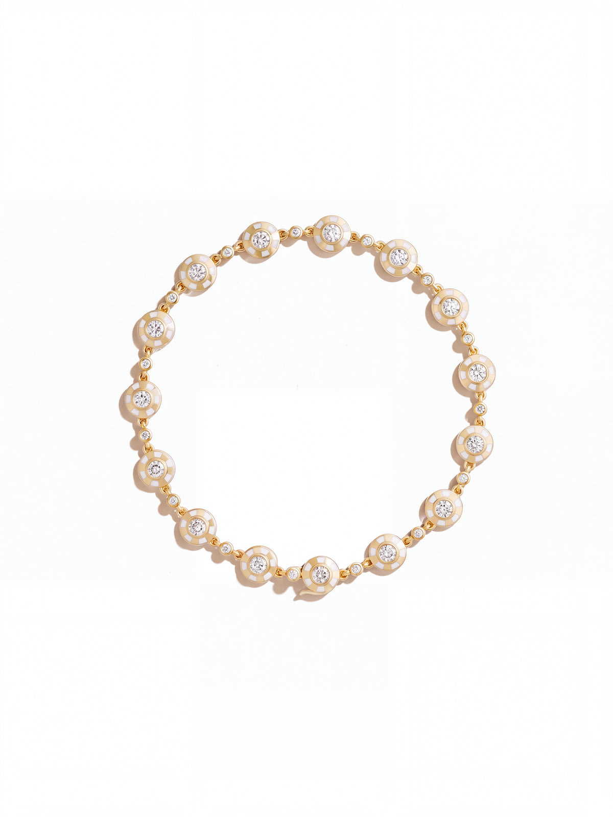 Lorenz Bone White Station Bracelet