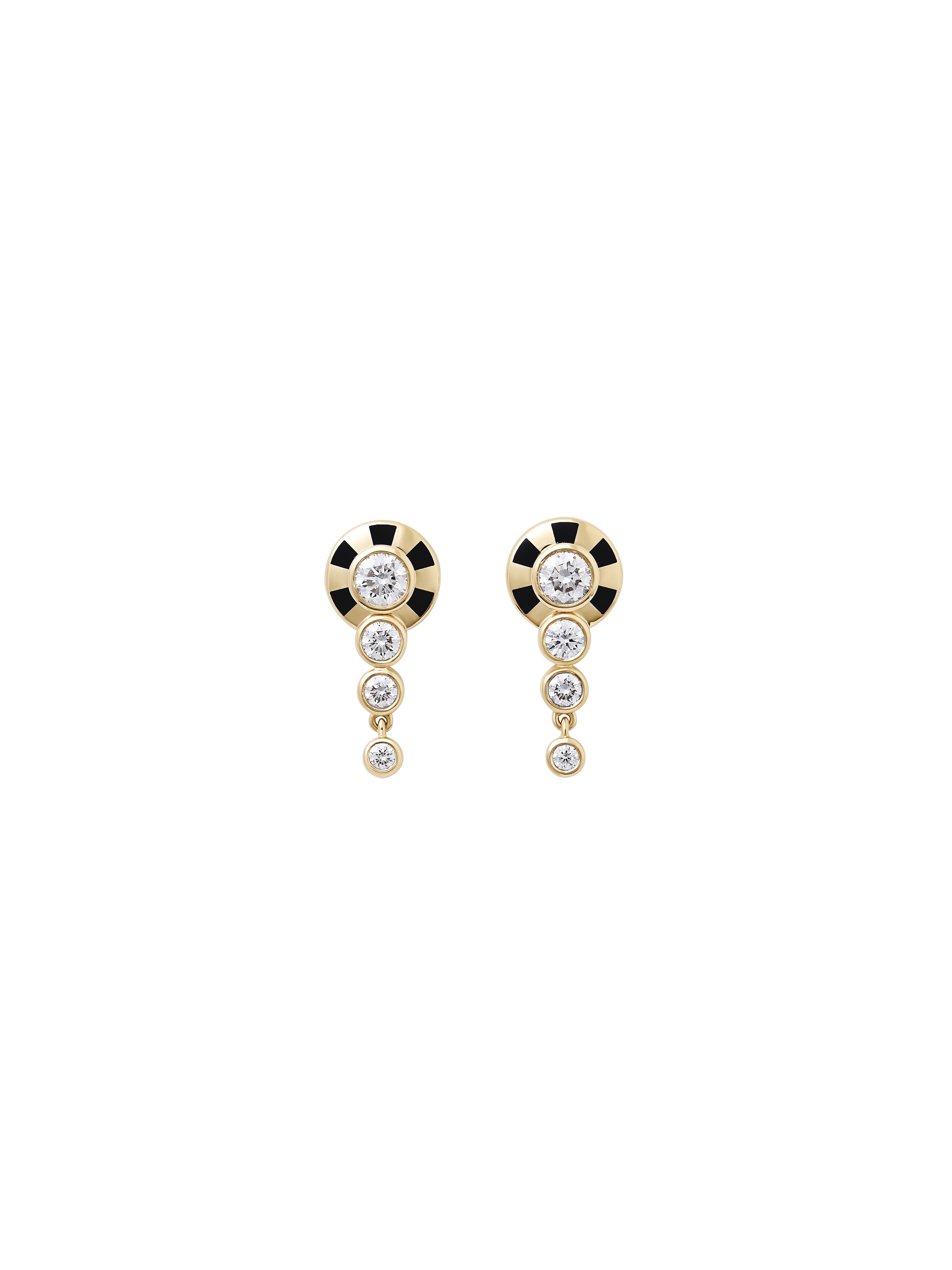 Lorenz Jet Black Fringe Earrings