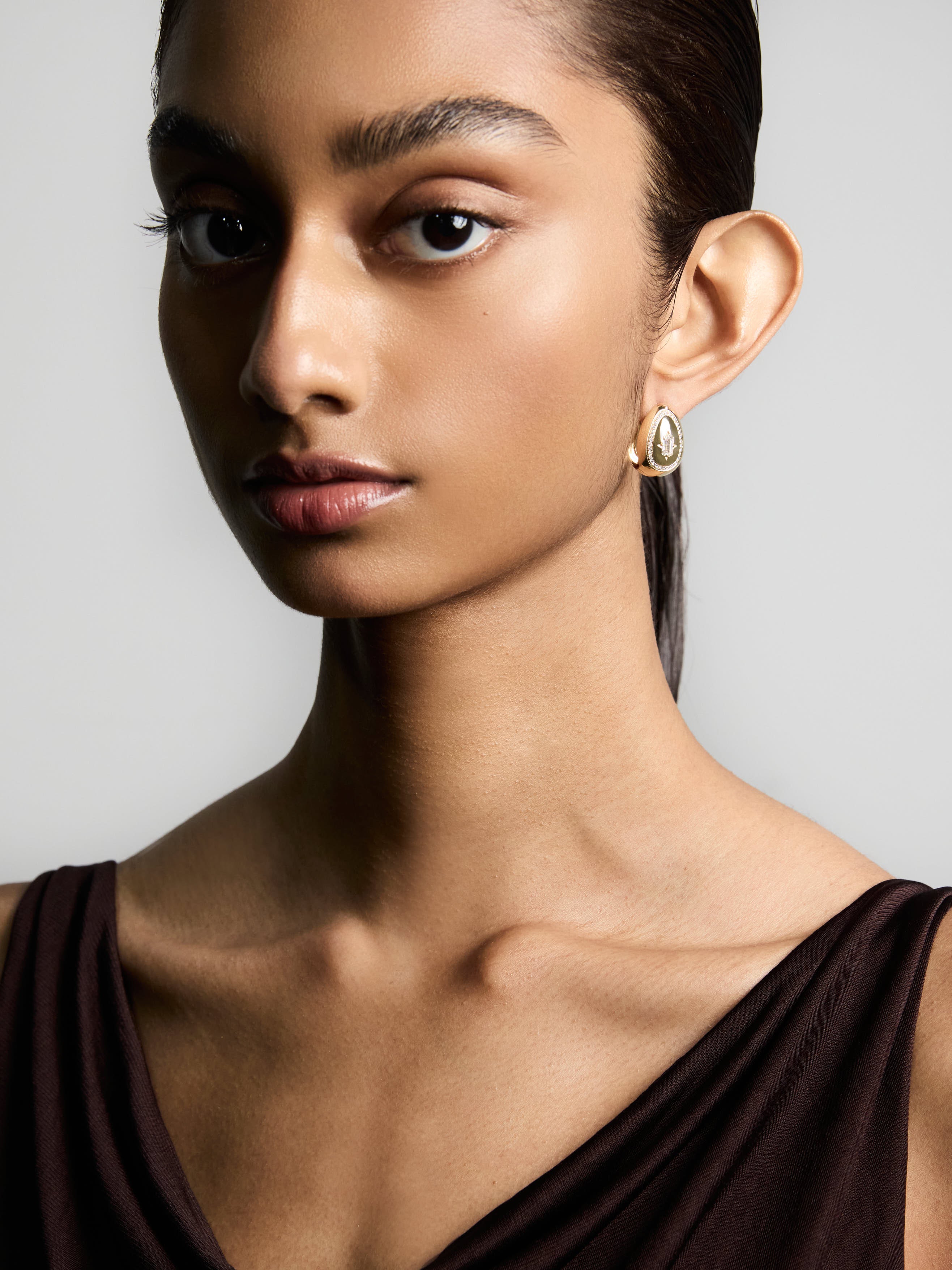 Cosmic Egg Diamond Earrings