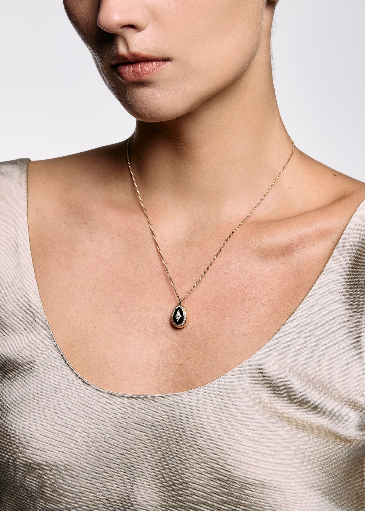 Cosmic Egg Minor Jet Black Pendant