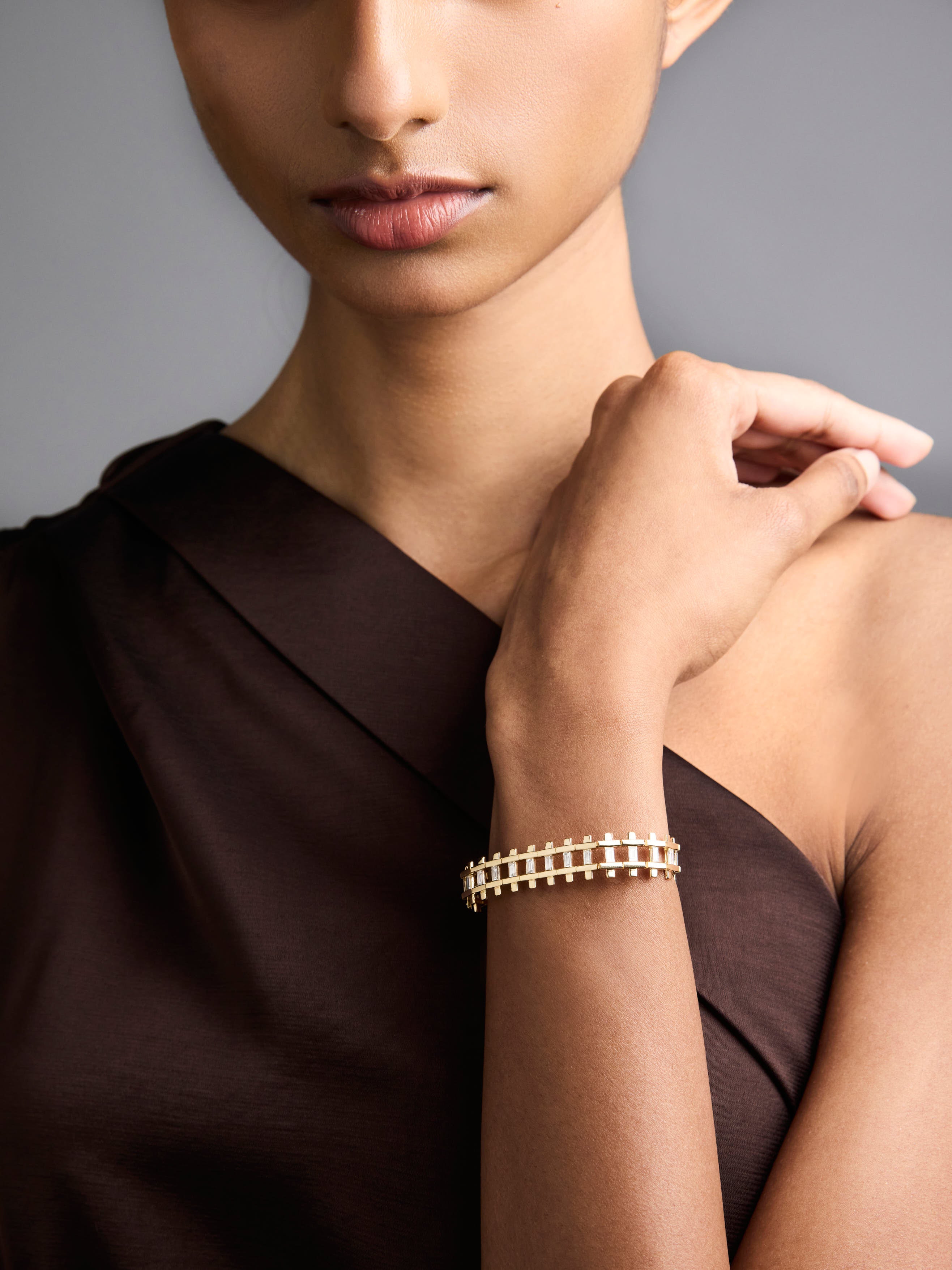 Railroad Diamond Bracelet