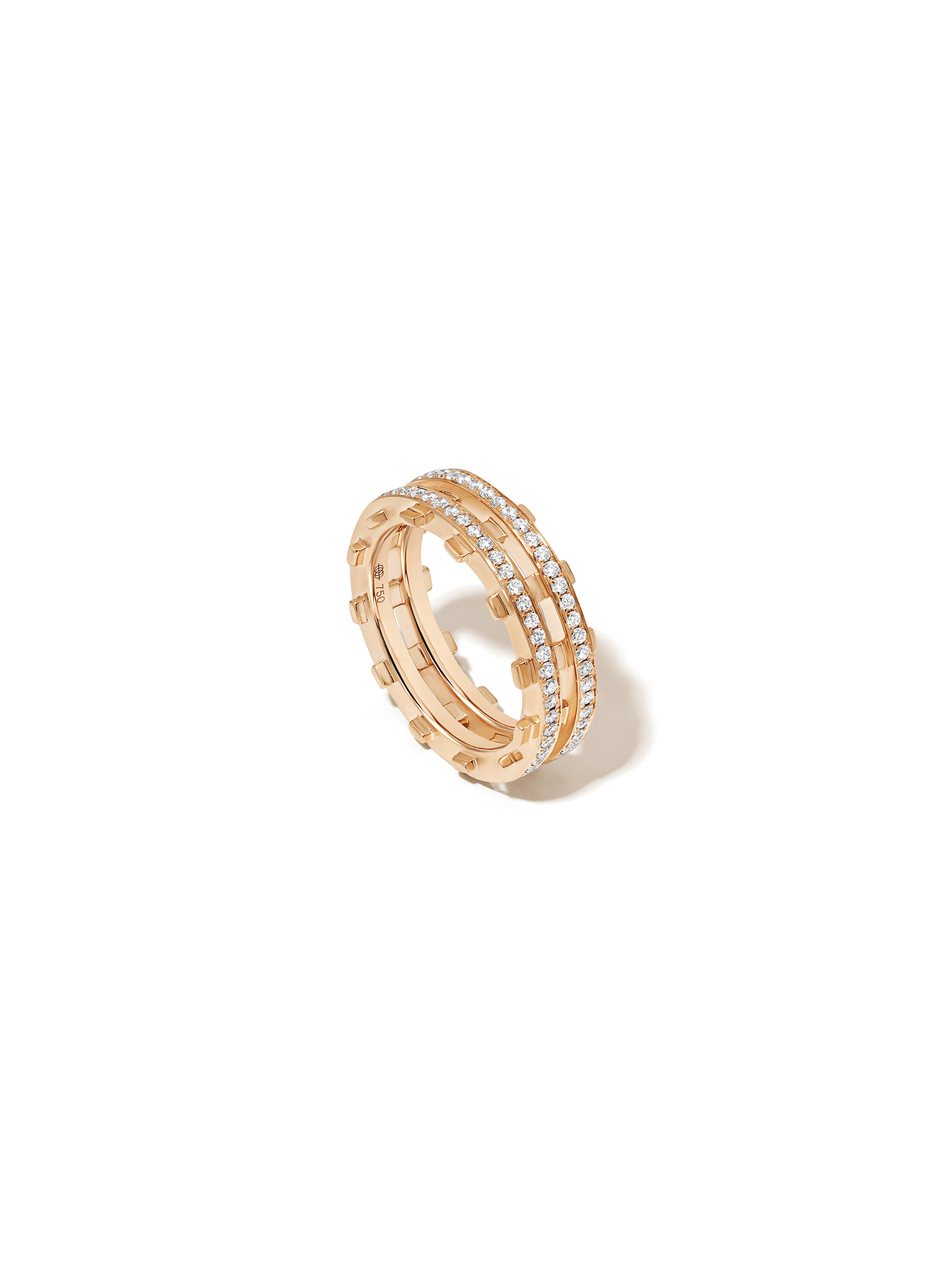 Railroad Pavé Ring