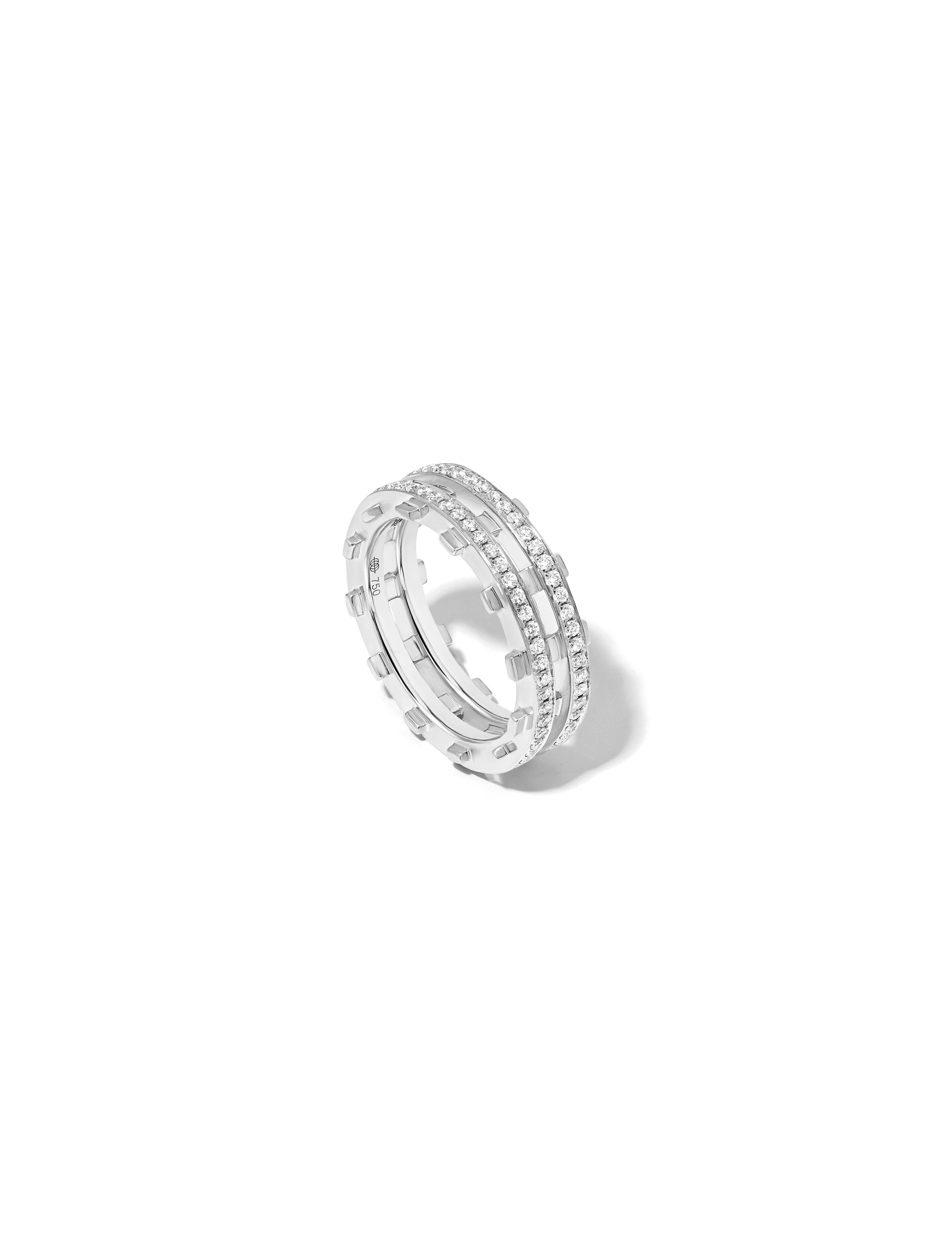 Railroad Pavé Ring
