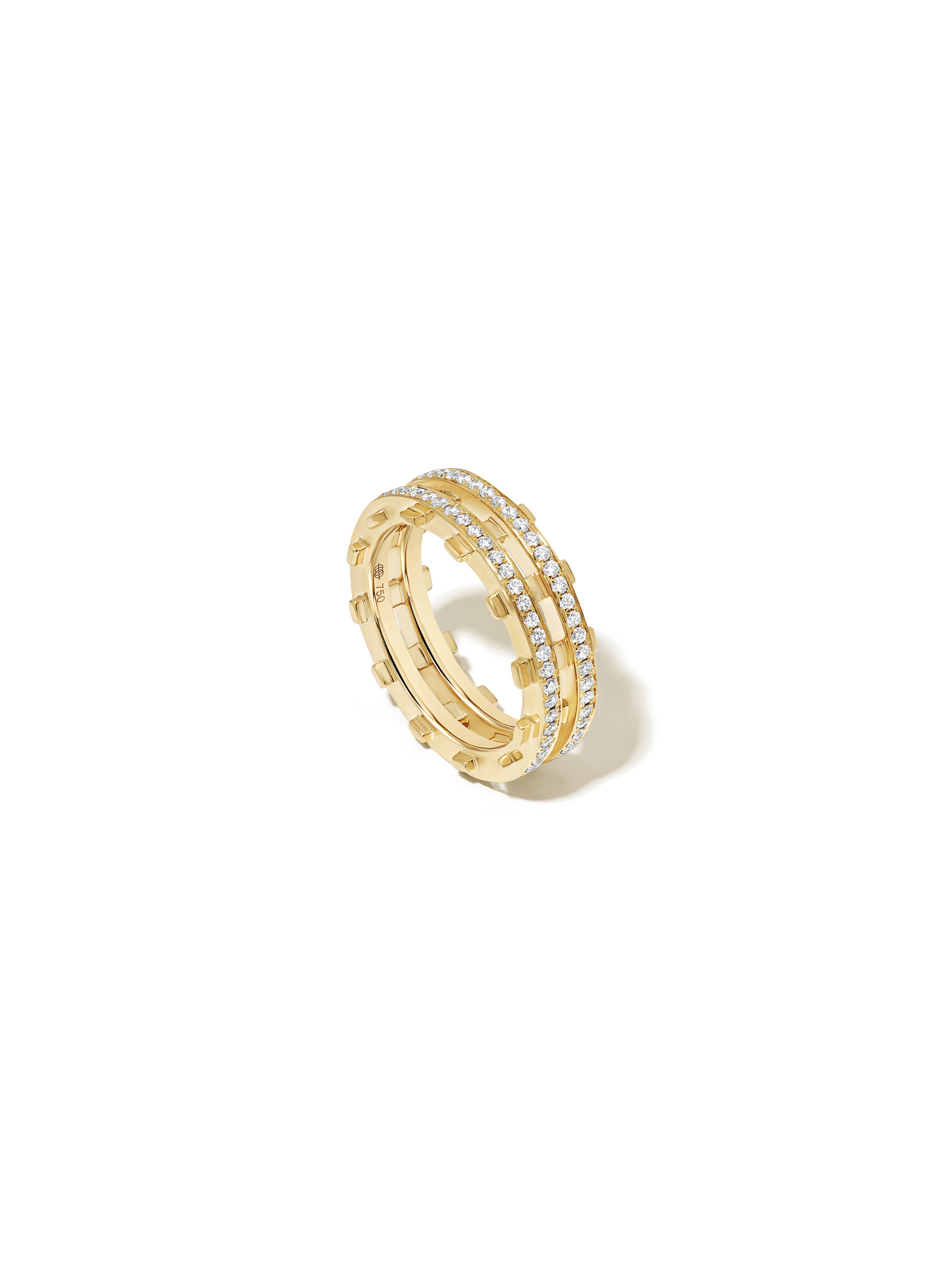 Railroad Pavé Ring
