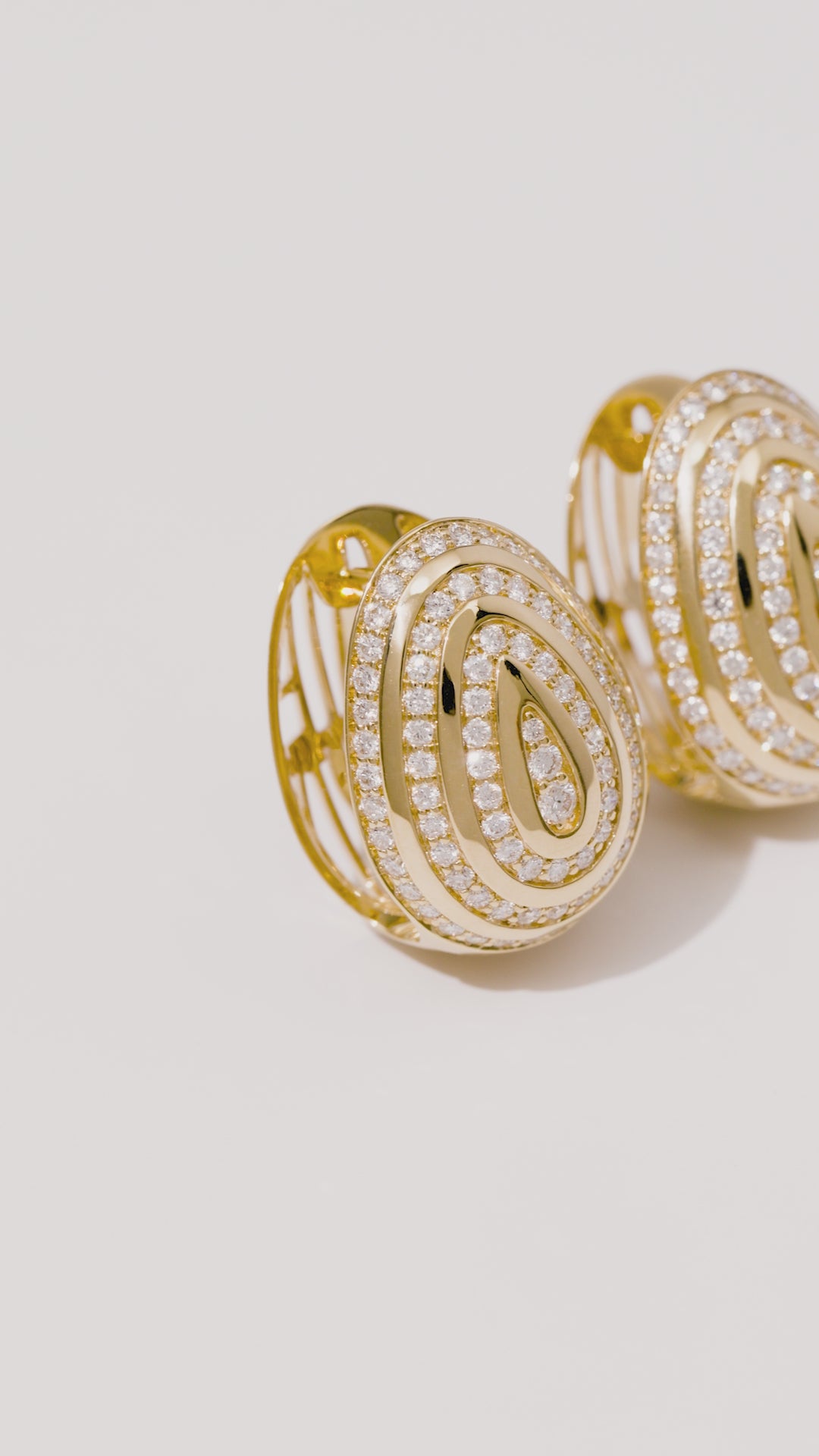 Cosmic Egg Diamond Orbit Earrings
