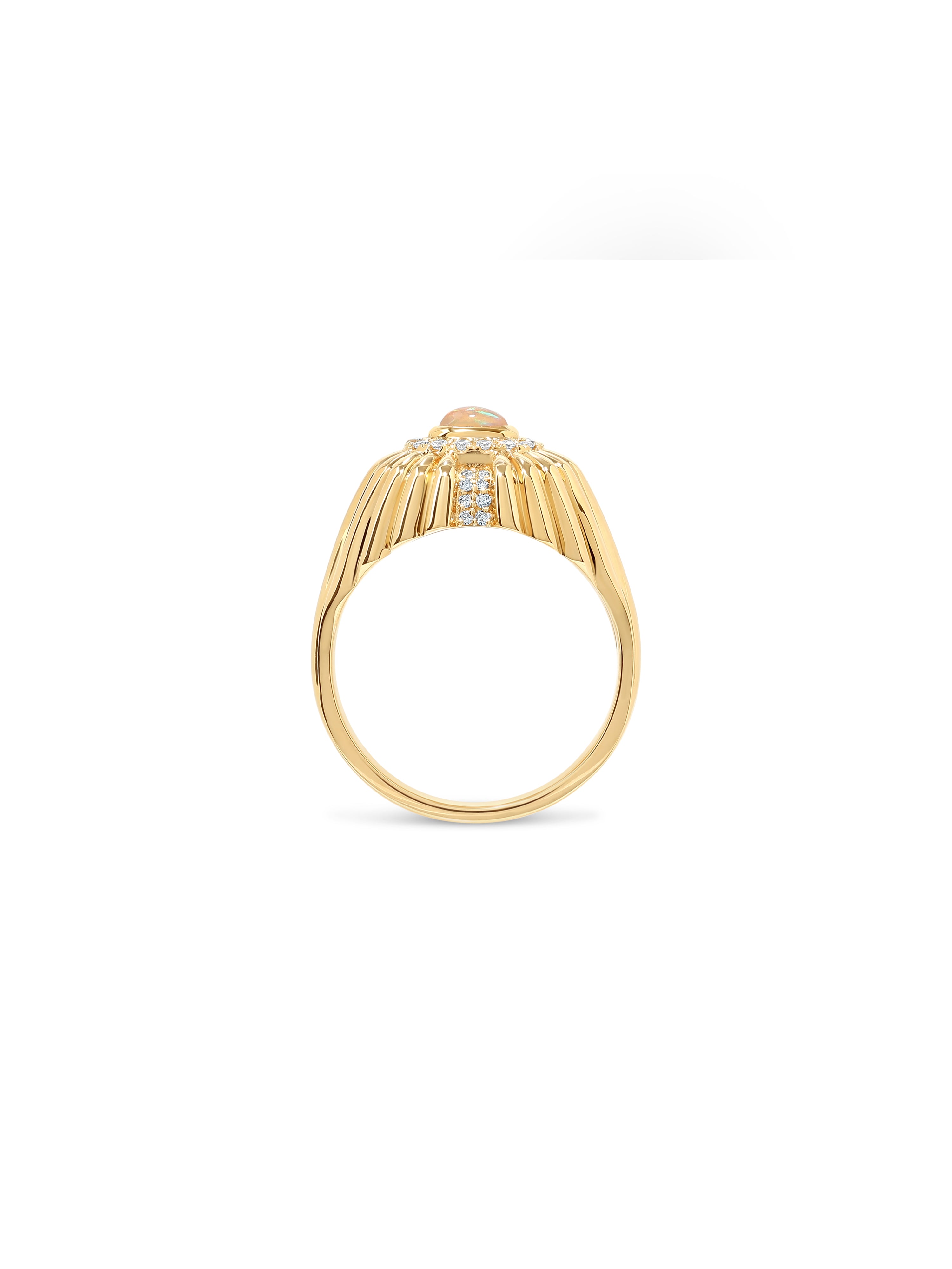 Alara Sunburst Signet Ring