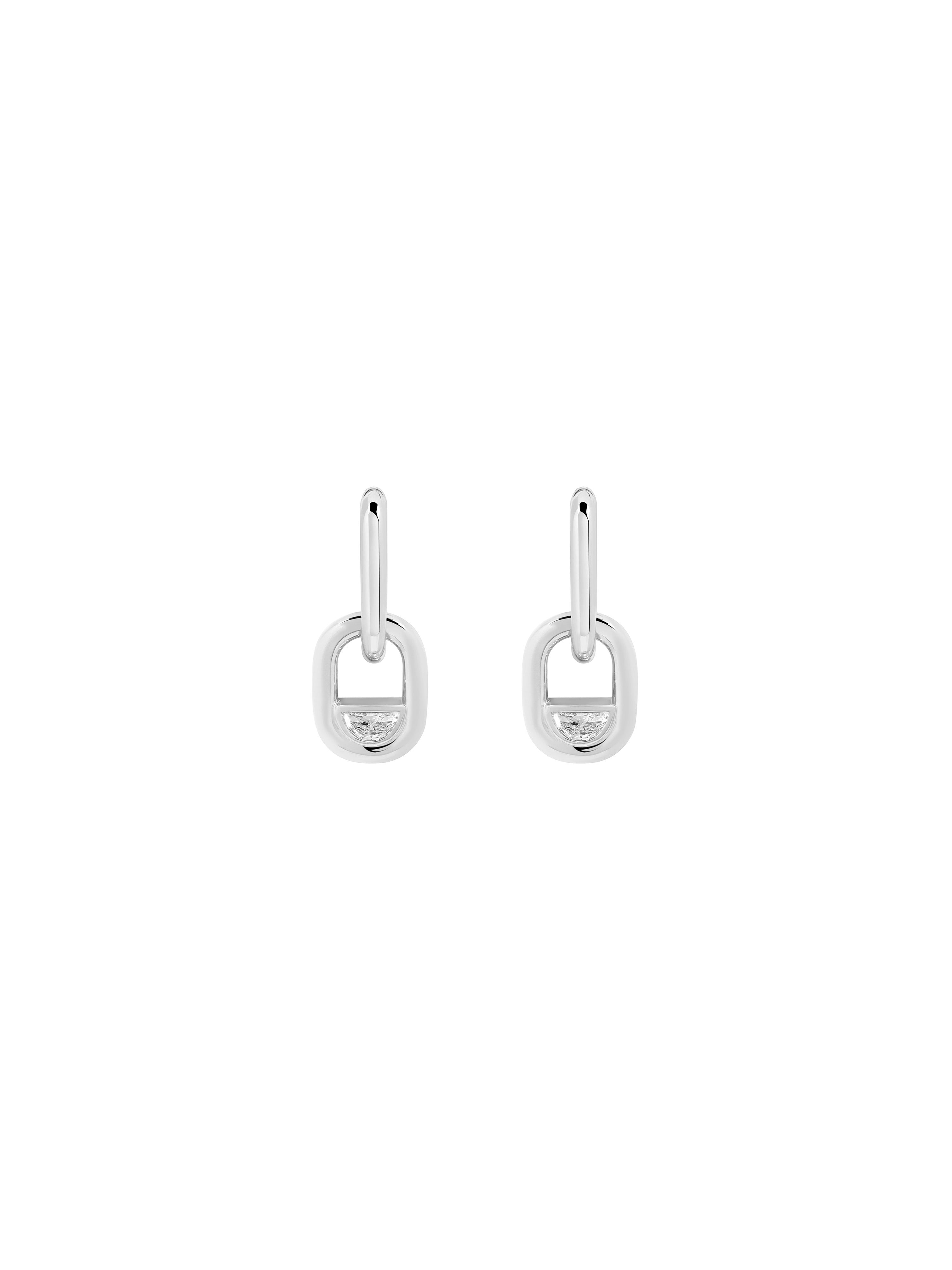 Edessa Diamond Pendant Drop Earrings
