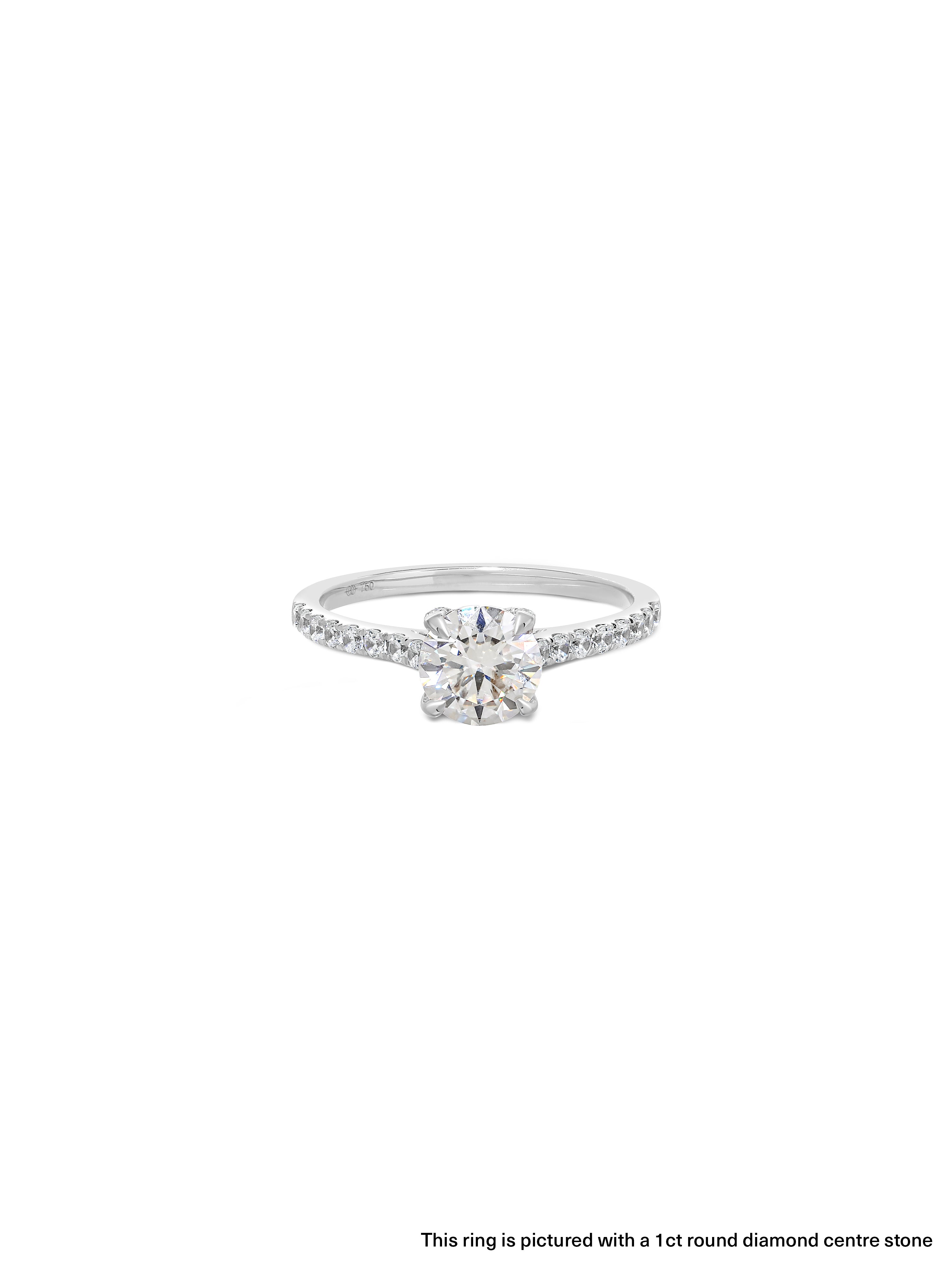 Spectre Pavé Round Diamond Ring