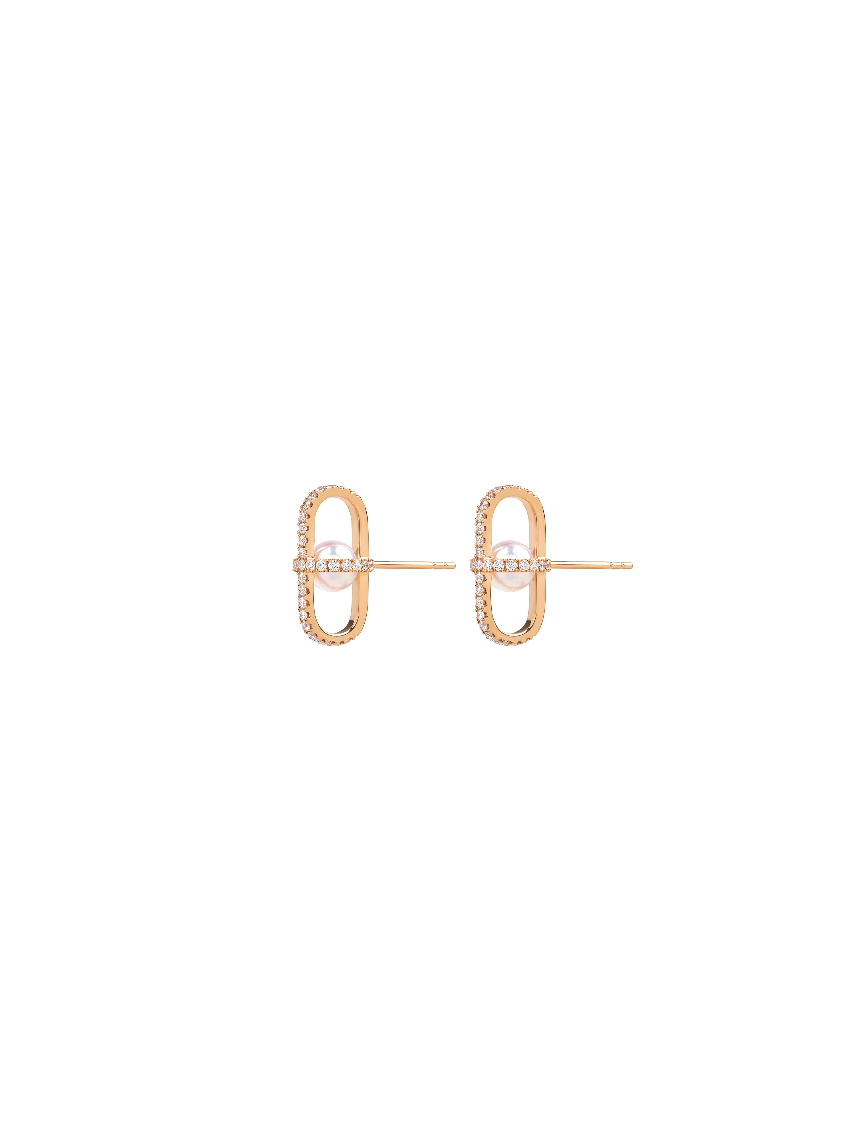 Allegory Pavé Pearl Stud Earrings