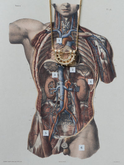 Railroad Pavè Arc Pendant