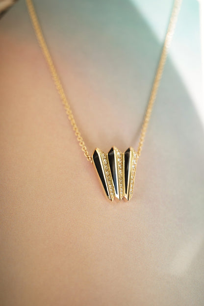 Borsh Accordion Jet Black Pendant