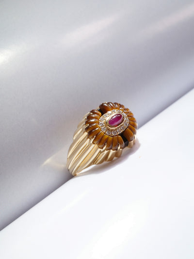 Alara Tigerlily Signet Ring