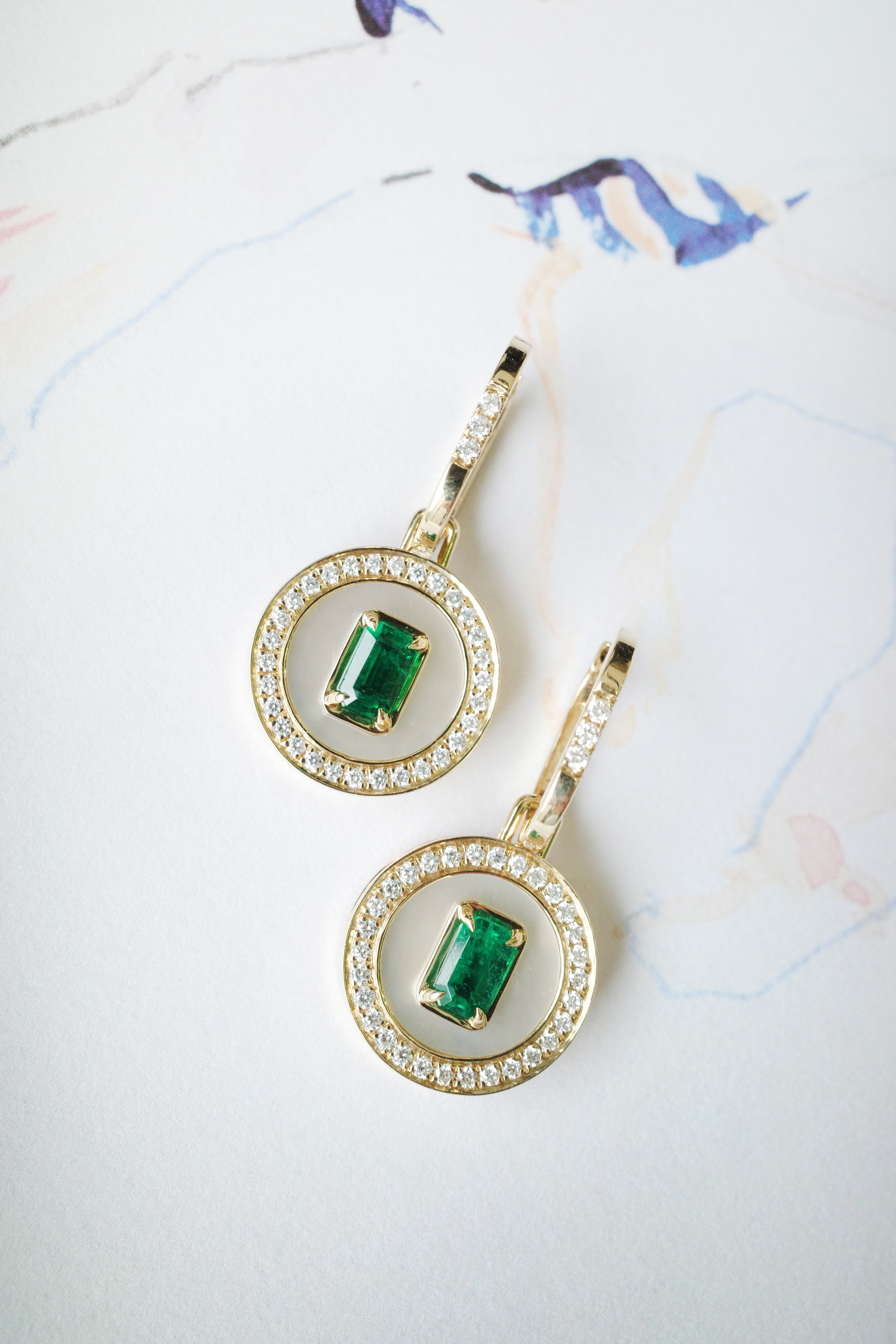 Aebi Snowdrop Pendant Drop Earrings