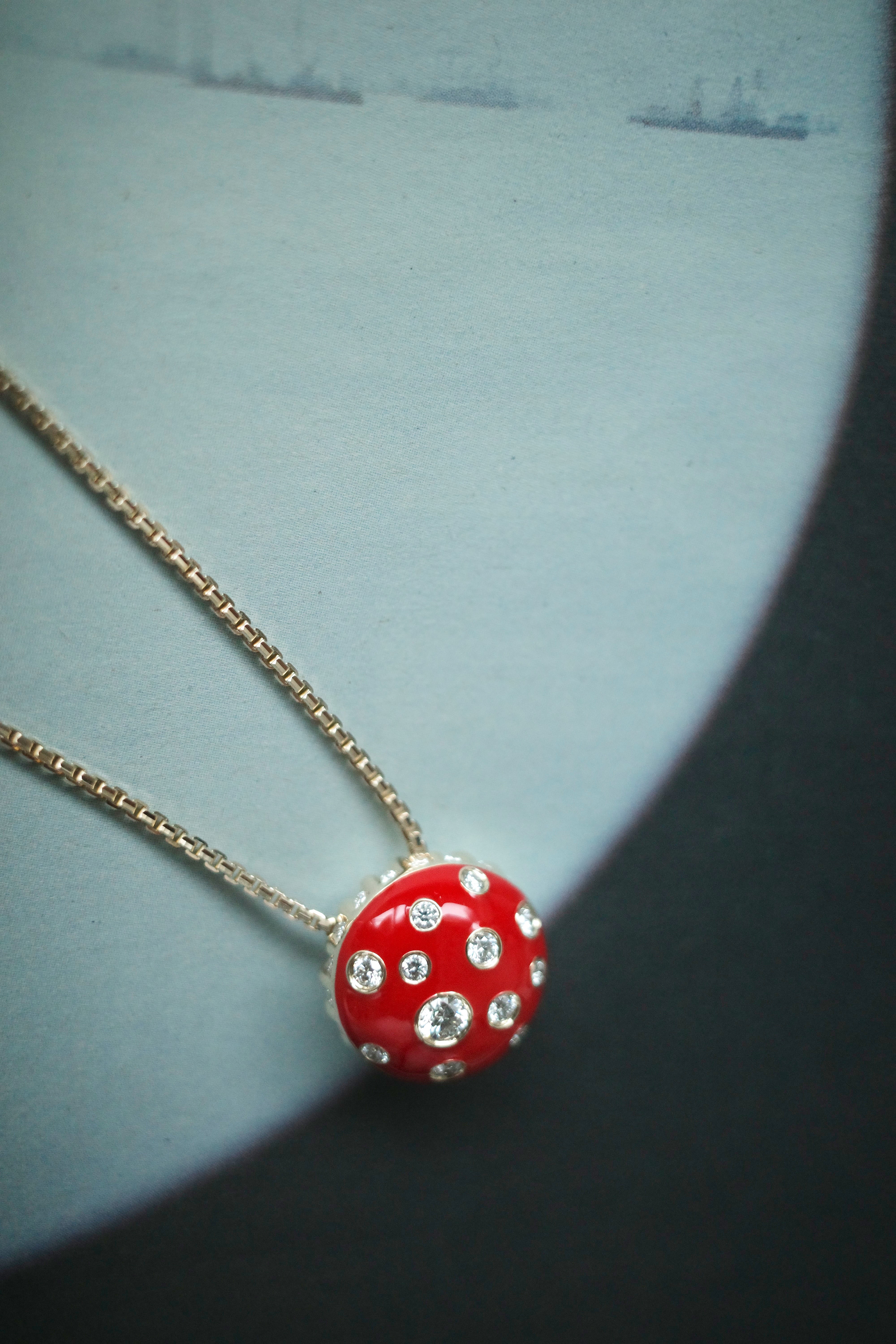 Toadstool Red Pendant