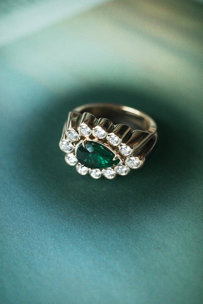 Sanssouci Bloom Emerald Ring