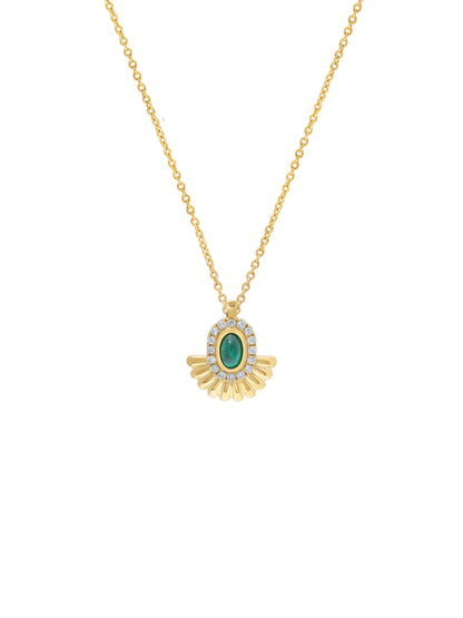 Alara Emerald Pendant