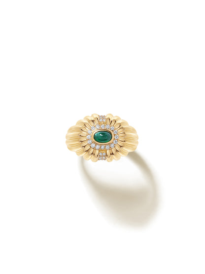 Alara Emerald Signet Ring