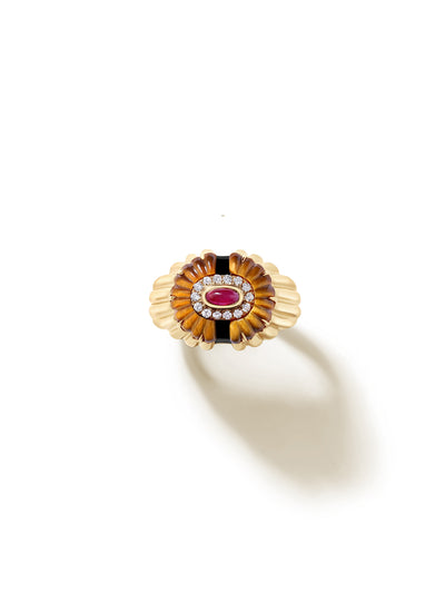 Alara Tigerlily Signet Ring