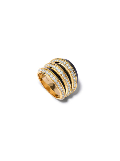 Borsh Accordion Jet Black Ring