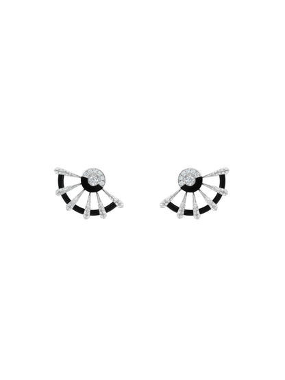 Borsh Discus Diamond Earrings