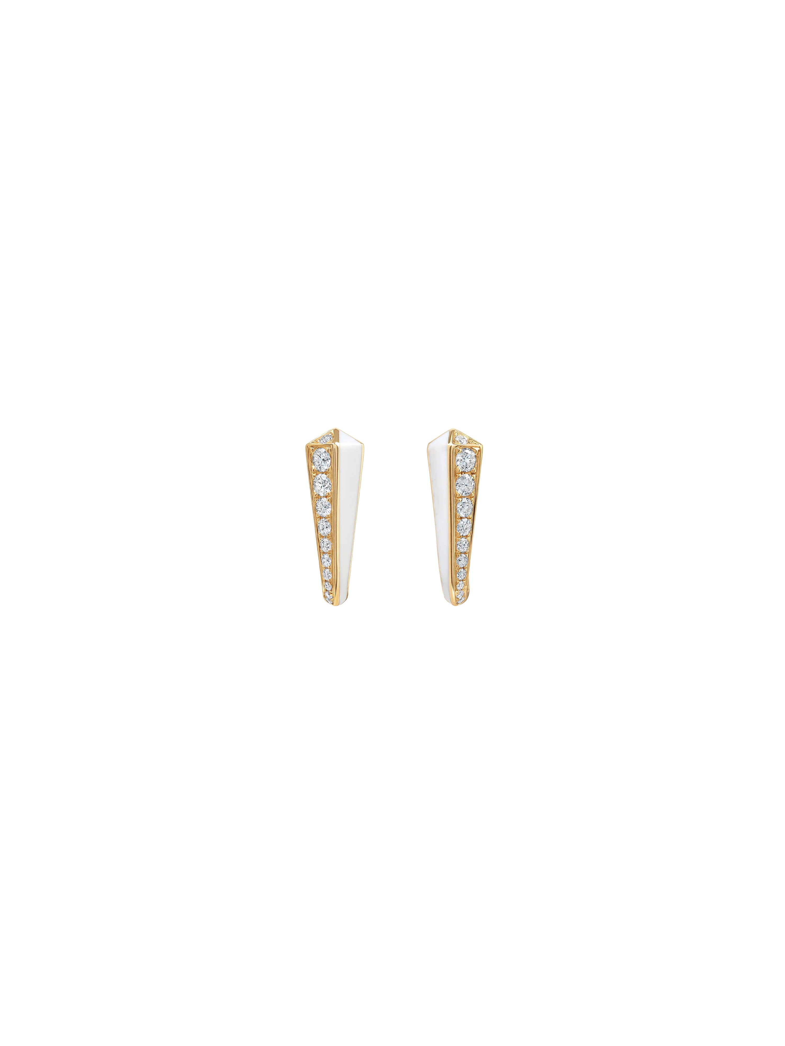 Borsh Bone White Earrings