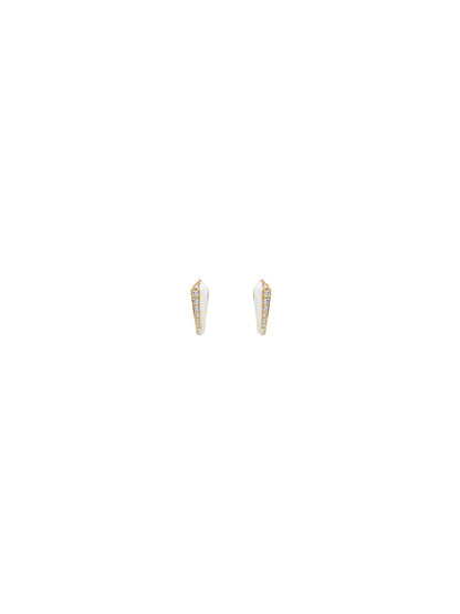 Borsh Minor Bone White Earrings