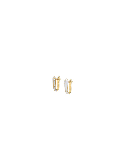 Borsh Minor Bone White Earrings