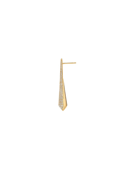 Borsh Obelisk Bone White Earrings