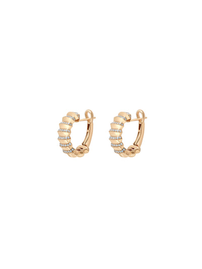 Borsh Pavé Hoop Earrings